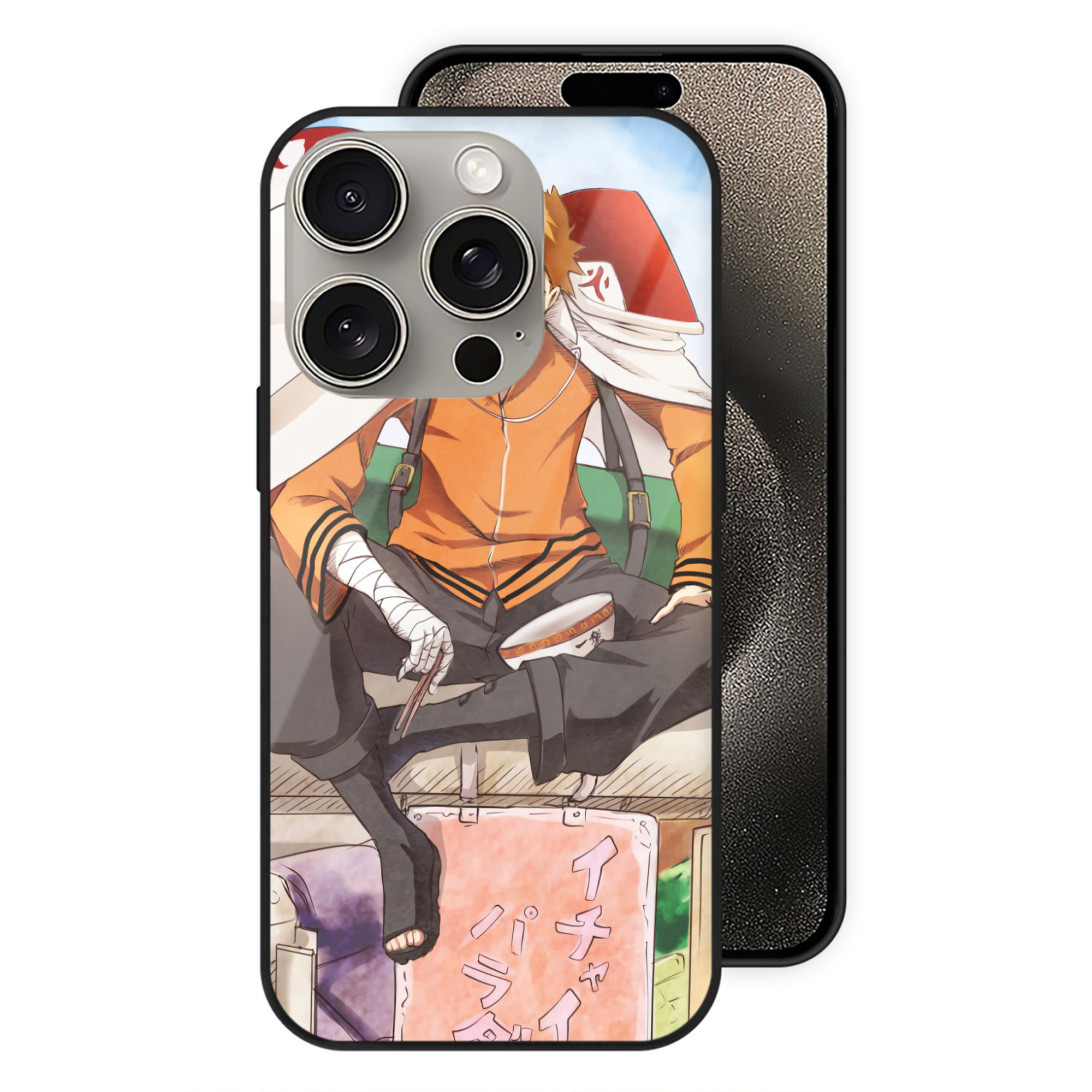 （画像用） NARUTO -ナルト- NARUTO -ナルト- 疾風伝 【iPhone15Pro対応】スマホケース 耐衝撃＆黄変防止 背面ガラス