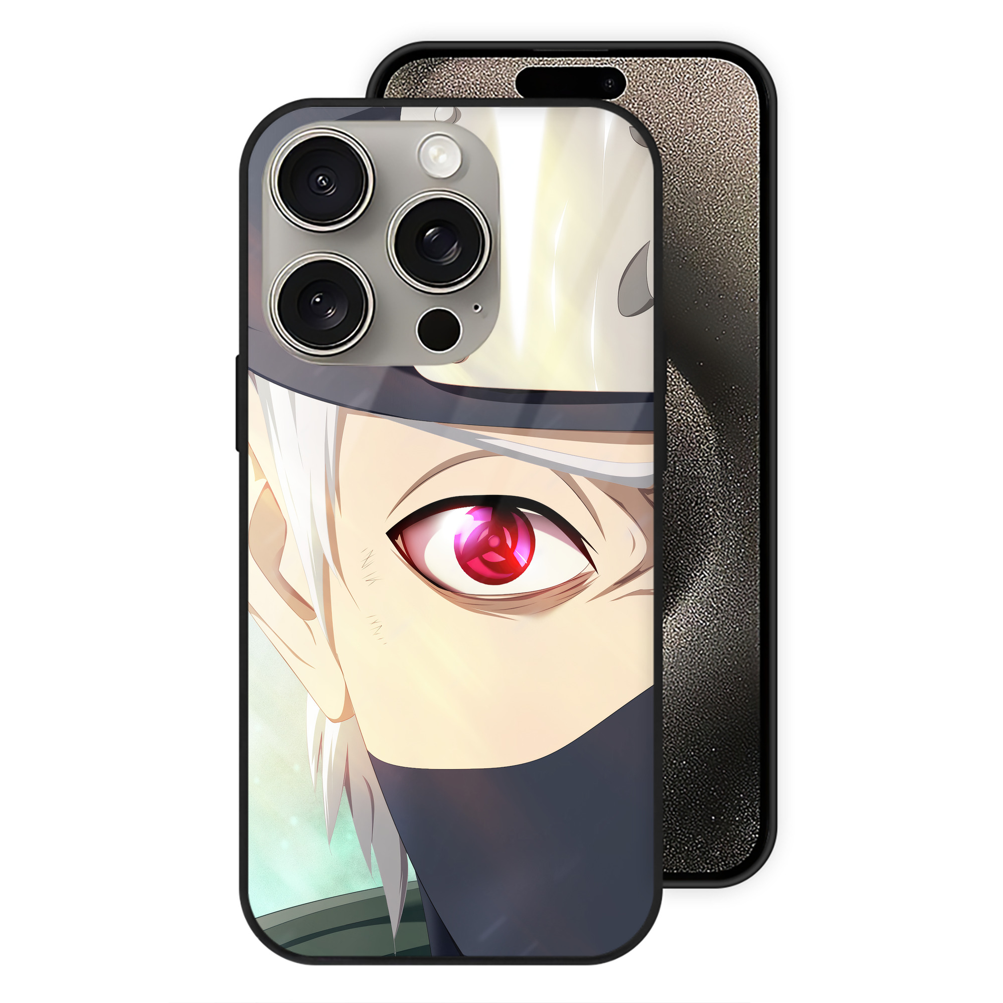 （画像用） NARUTO -ナルト- NARUTO -ナルト- 疾風伝 【iPhone15Pro対応】スマホケース 耐衝撃＆黄変防止 背面ガラス