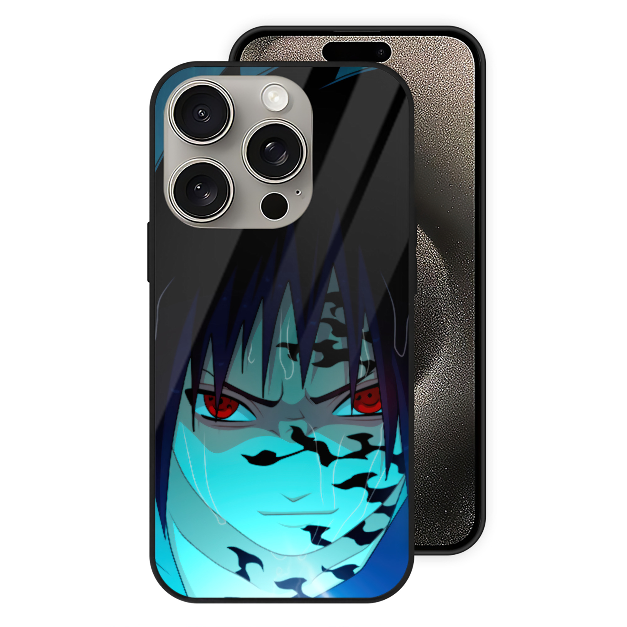 （画像用） NARUTO -ナルト- NARUTO -ナルト- 疾風伝 【iPhone15Pro対応】スマホケース 耐衝撃＆黄変防止 背面ガラス