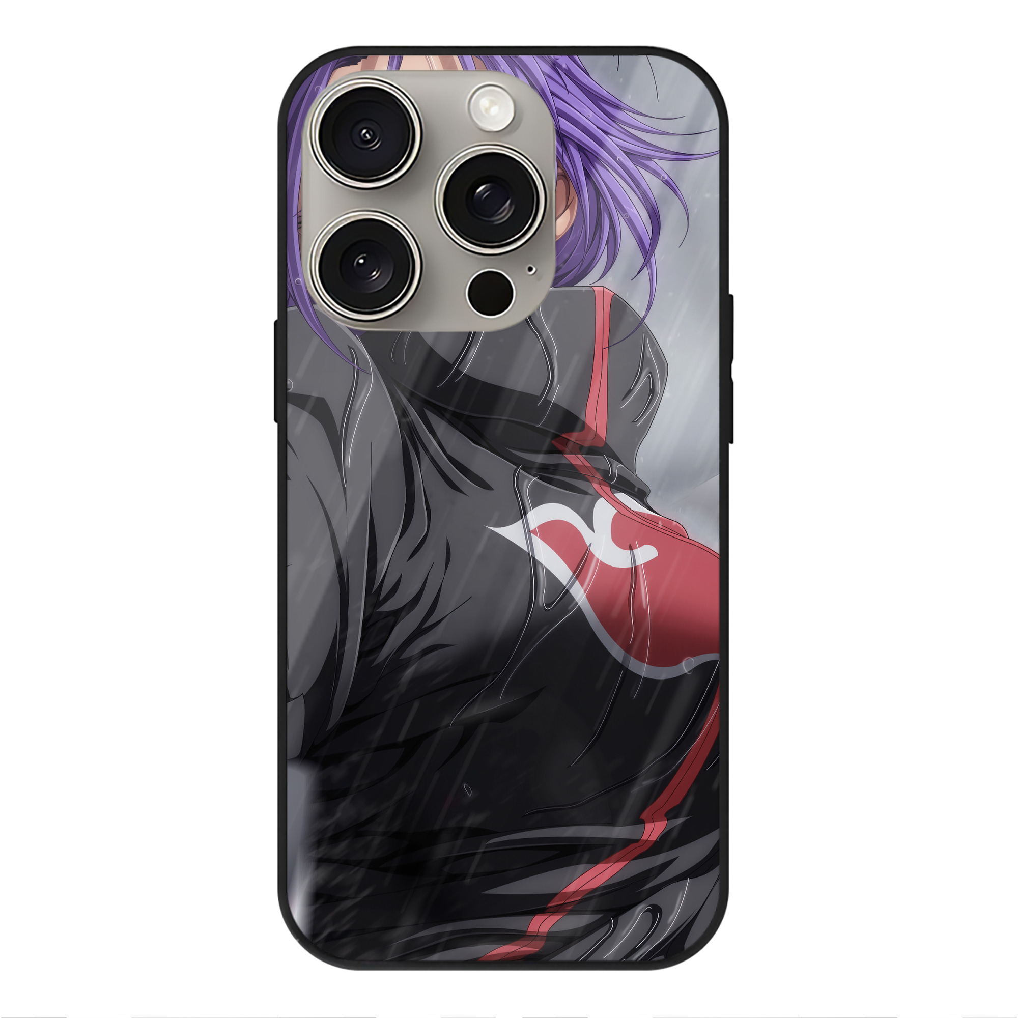 （画像用） NARUTO -ナルト- NARUTO -ナルト- 疾風伝 【iPhone15Pro対応】スマホケース 耐衝撃＆黄変防止 背面ガラス