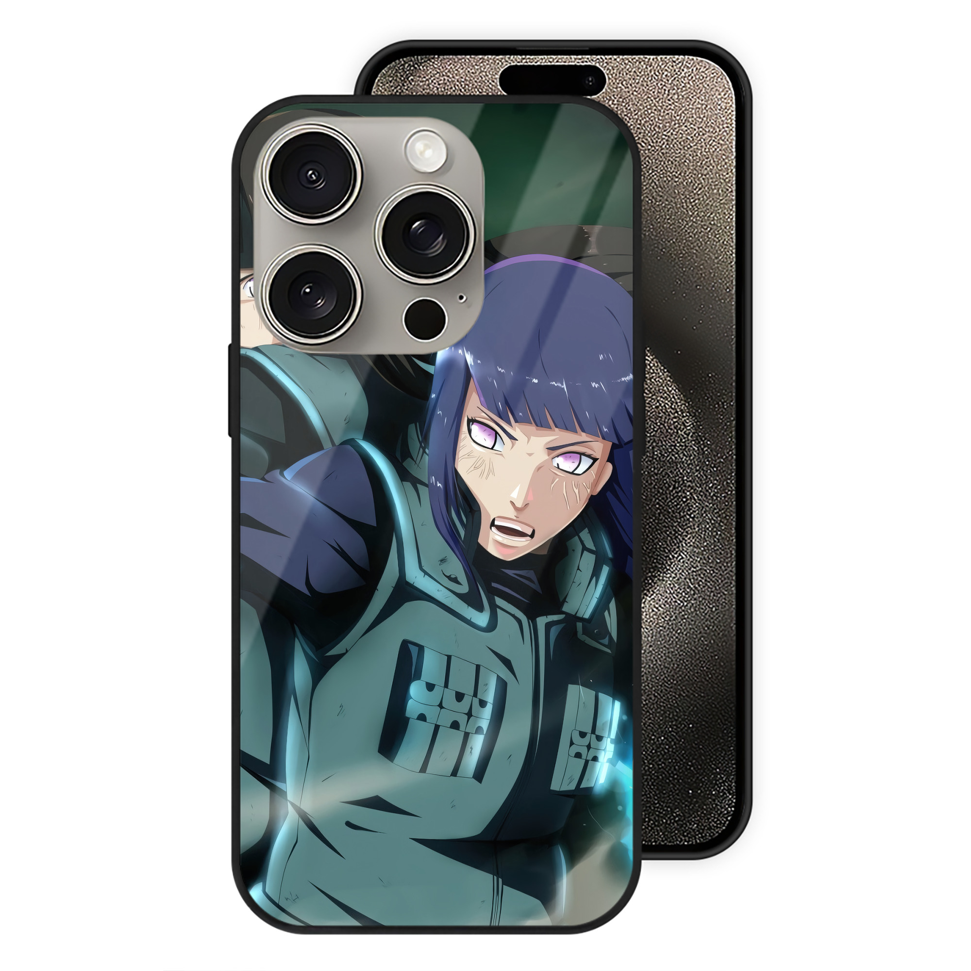 （画像用） NARUTO -ナルト- NARUTO -ナルト- 疾風伝 【iPhone15Pro対応】スマホケース 耐衝撃＆黄変防止 背面ガラス