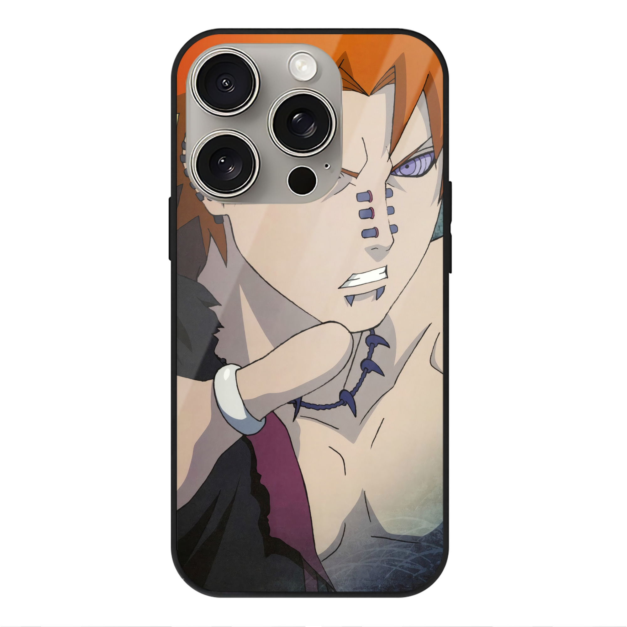 （画像用） NARUTO -ナルト- NARUTO -ナルト- 疾風伝 【iPhone15Pro対応】スマホケース 耐衝撃＆黄変防止 背面ガラス