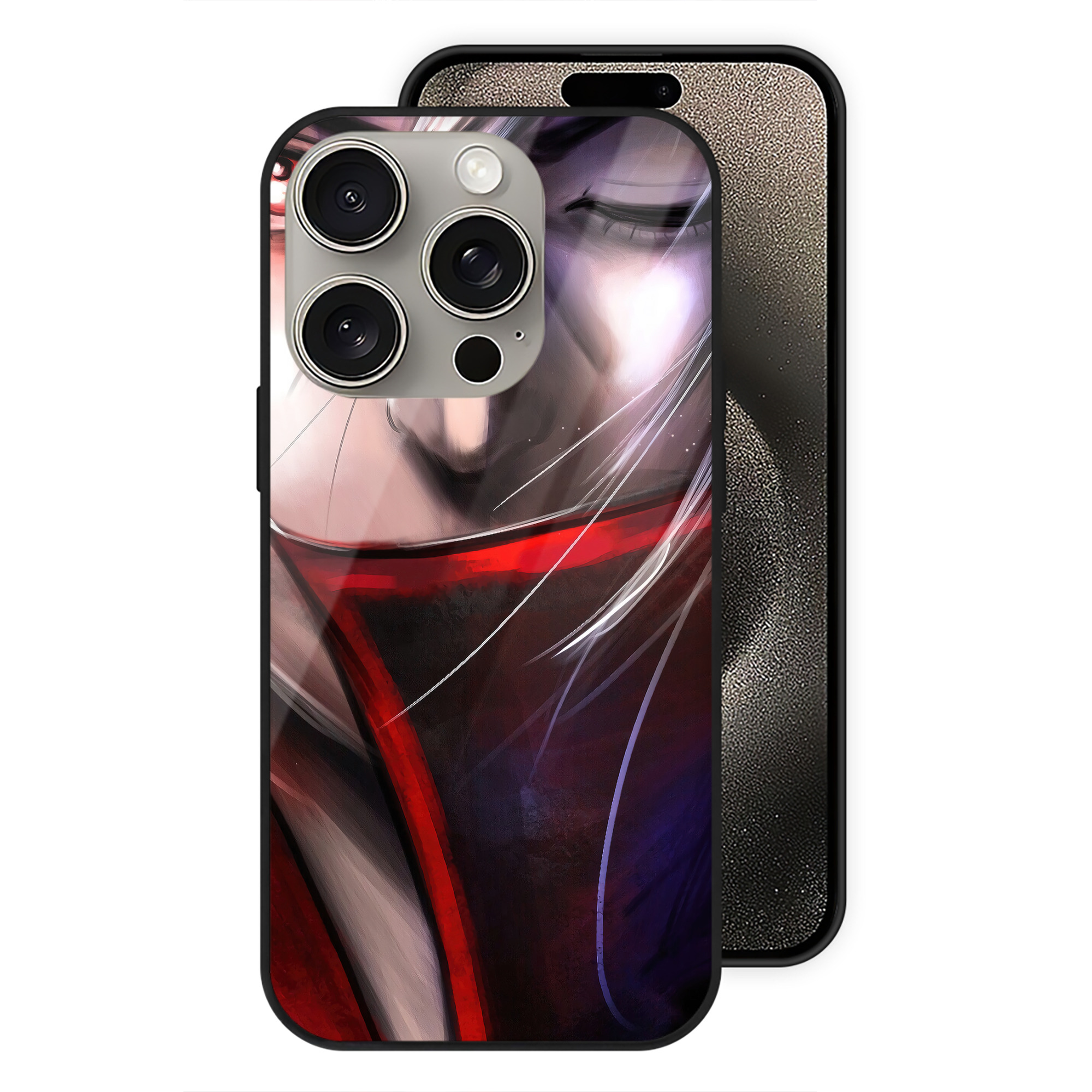 （画像用） NARUTO -ナルト- NARUTO -ナルト- 疾風伝 【iPhone15Pro対応】スマホケース 耐衝撃＆黄変防止 背面ガラス