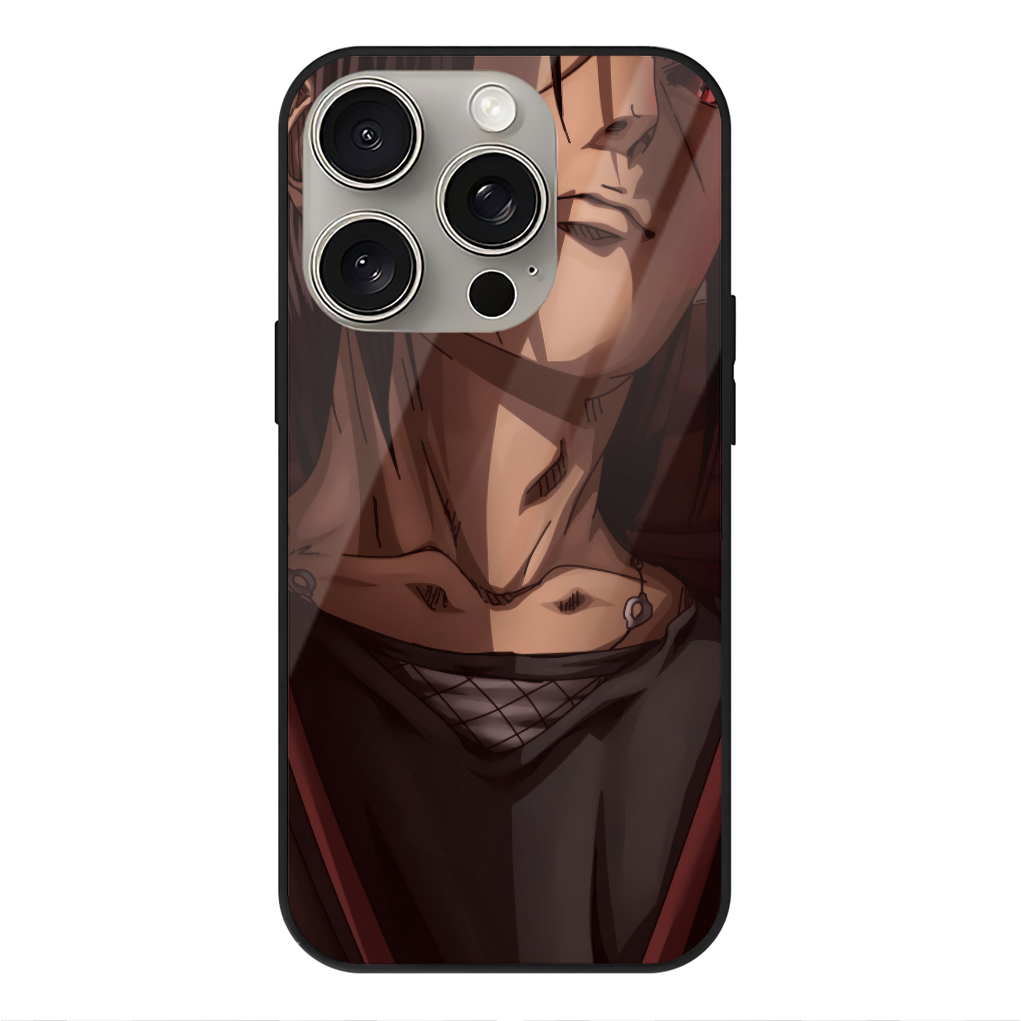 （画像用） NARUTO -ナルト- NARUTO -ナルト- 疾風伝 【iPhone15Pro対応】スマホケース 耐衝撃＆黄変防止 背面ガラス
