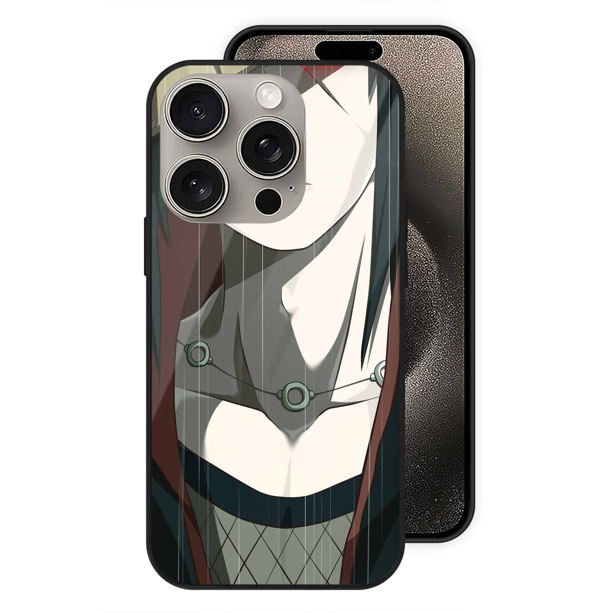 （画像用） NARUTO -ナルト- NARUTO -ナルト- 疾風伝 【iPhone15Pro対応】スマホケース 耐衝撃＆黄変防止 背面ガラス
