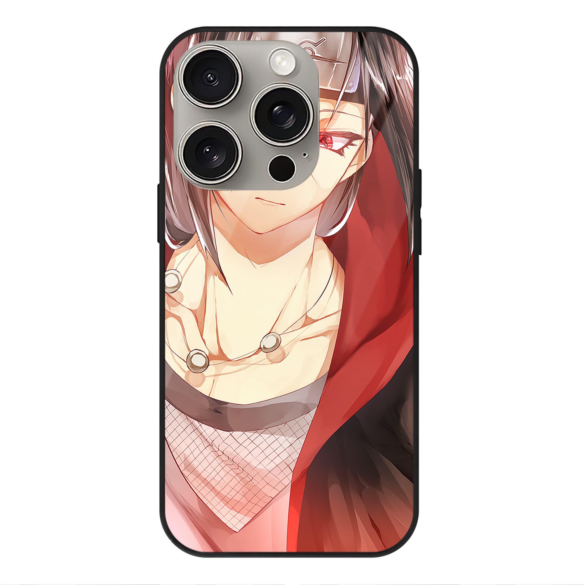 （画像用） NARUTO -ナルト- NARUTO -ナルト- 疾風伝 【iPhone15Pro対応】スマホケース 耐衝撃＆黄変防止 背面ガラス