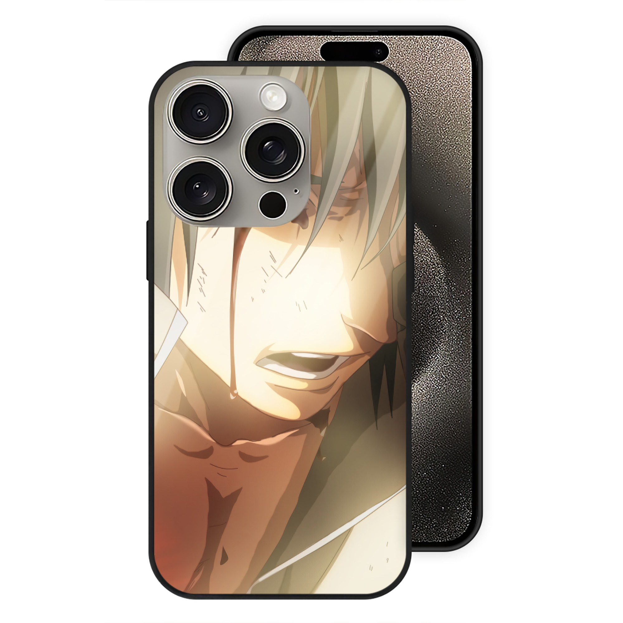 （画像用） NARUTO -ナルト- NARUTO -ナルト- 疾風伝 【iPhone15Pro対応】スマホケース 耐衝撃＆黄変防止 背面ガラス