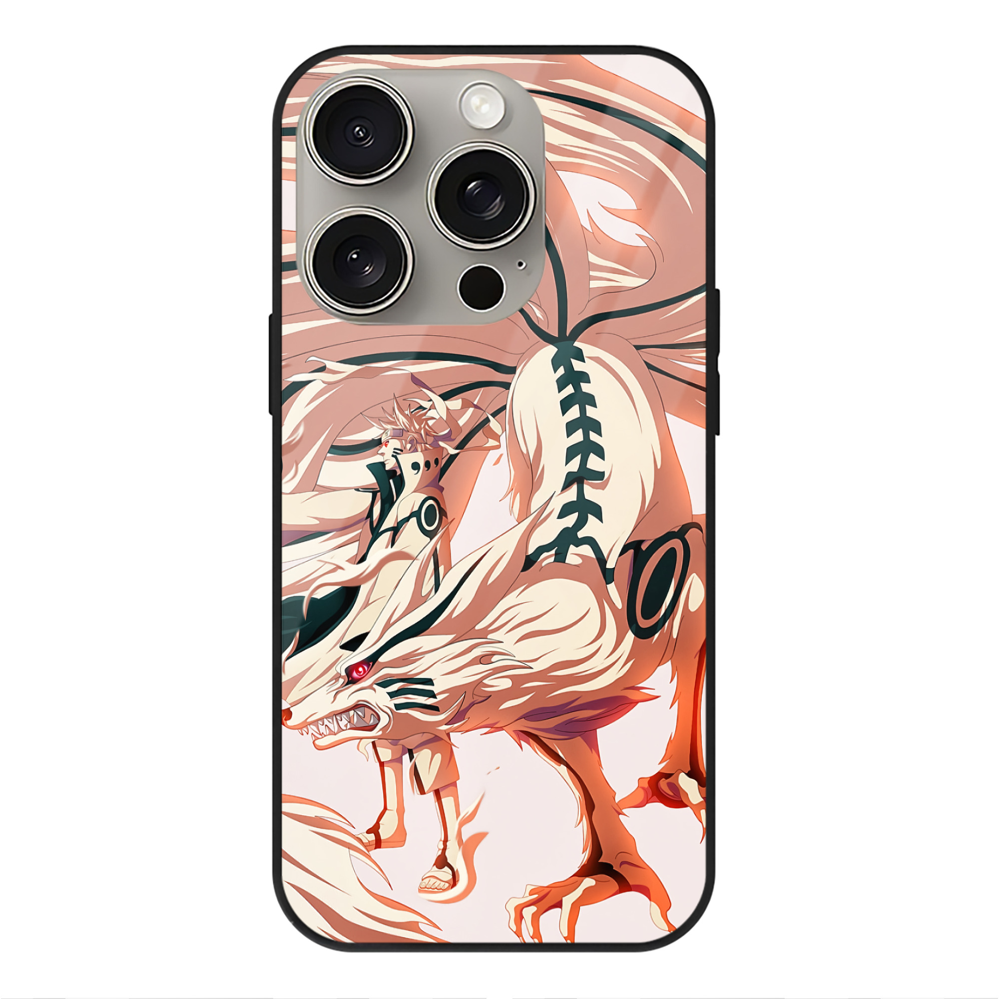 （画像用） NARUTO -ナルト- NARUTO -ナルト- 疾風伝 【iPhone15Pro対応】スマホケース 耐衝撃＆黄変防止 背面ガラス