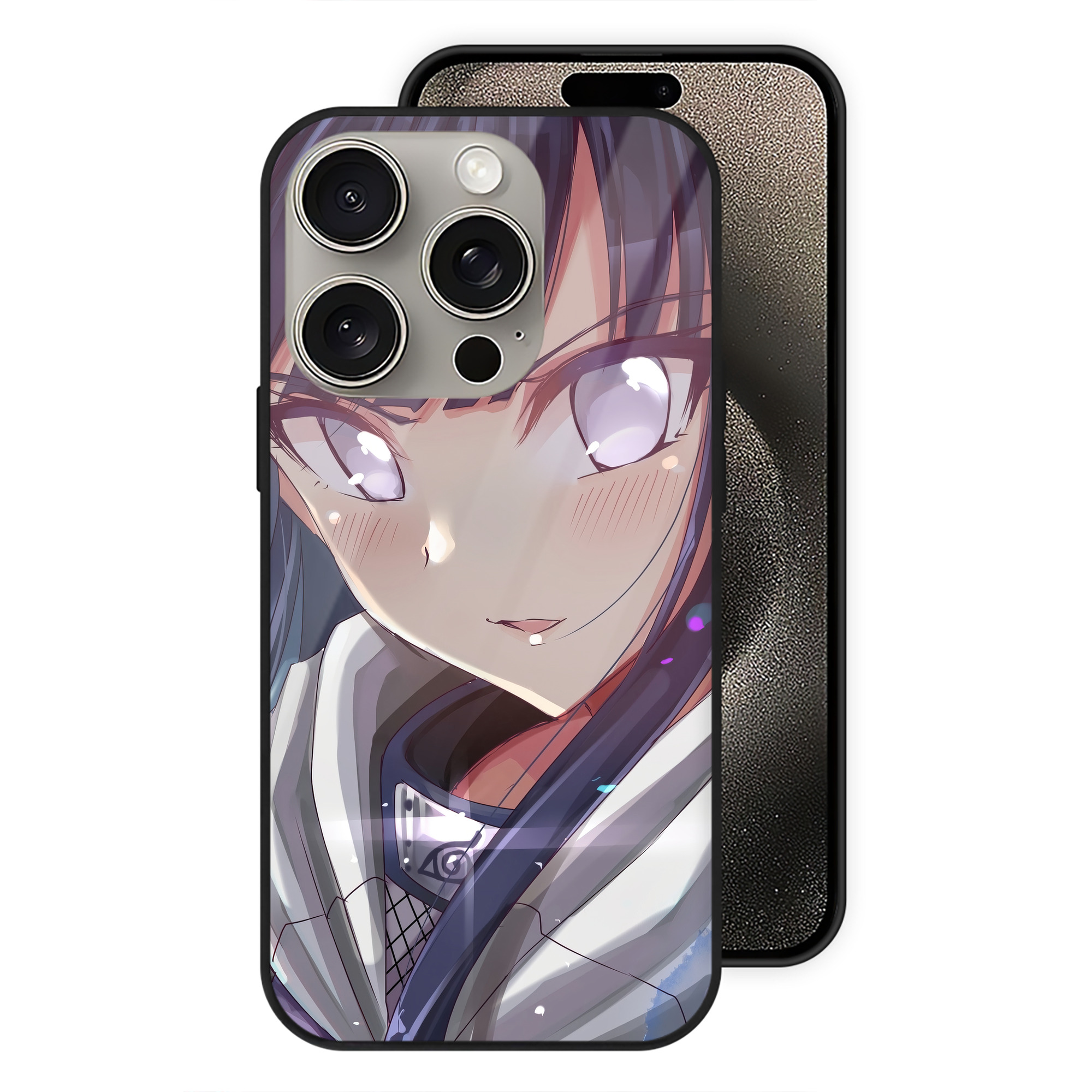 （画像用） NARUTO -ナルト- NARUTO -ナルト- 疾風伝 【iPhone15Pro対応】スマホケース 耐衝撃＆黄変防止 背面ガラス