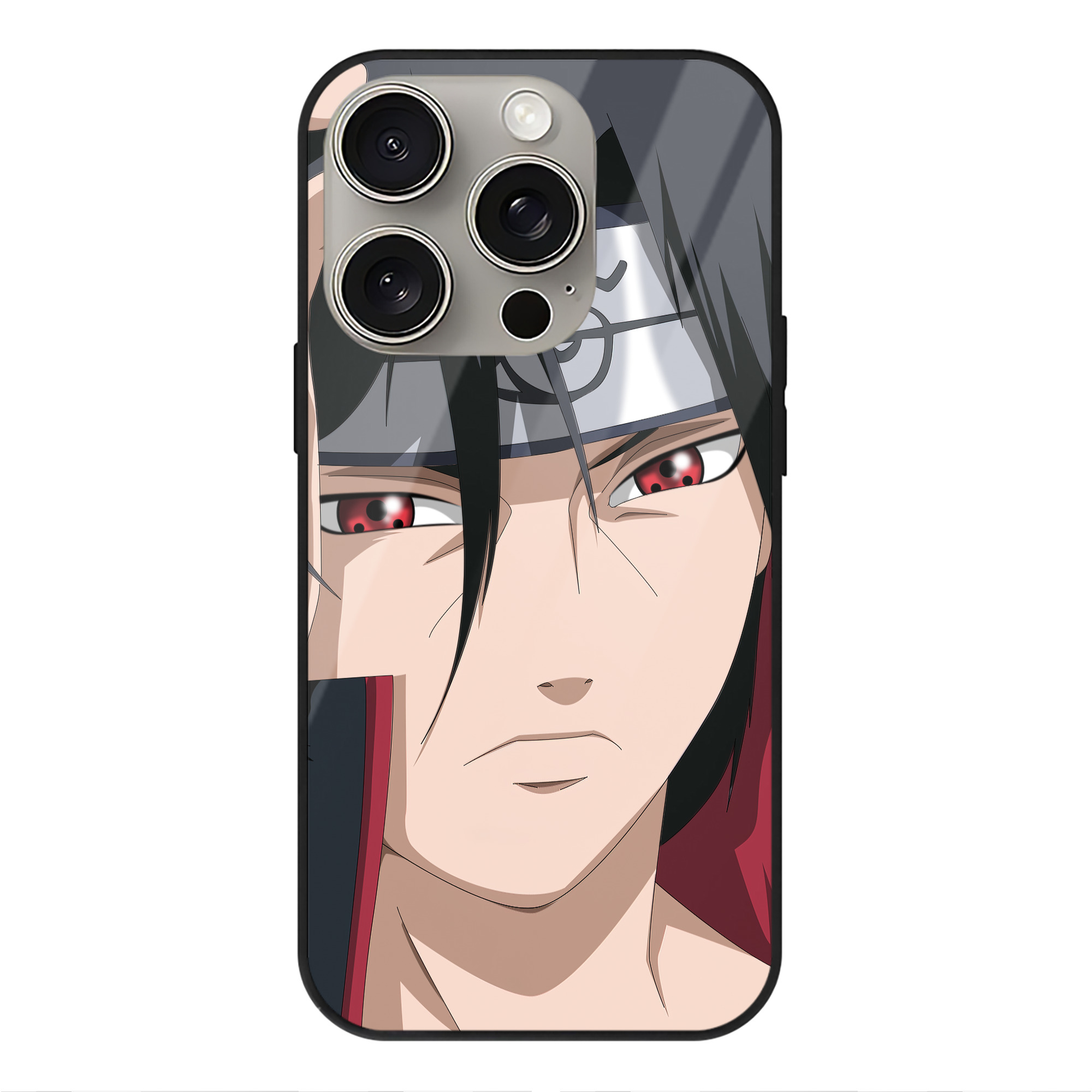 （画像用） NARUTO -ナルト- NARUTO -ナルト- 疾風伝 【iPhone15Pro対応】スマホケース 耐衝撃＆黄変防止 背面ガラス