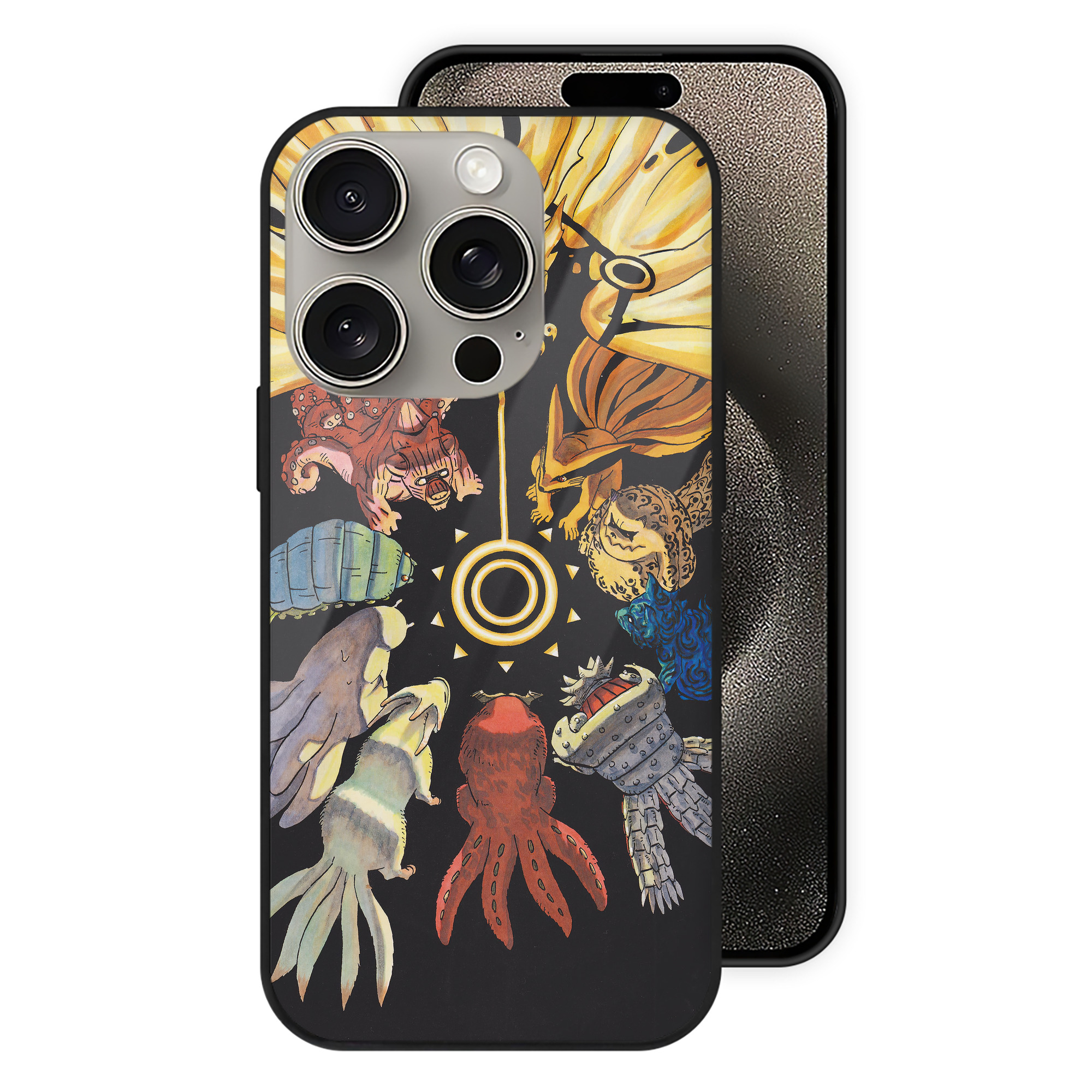 （画像用） NARUTO -ナルト- NARUTO -ナルト- 疾風伝 【iPhone15Pro対応】スマホケース 耐衝撃＆黄変防止 背面ガラス