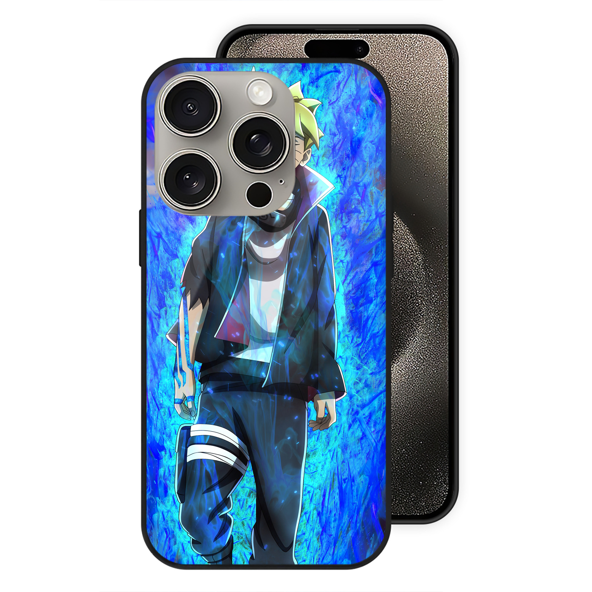 （画像用） NARUTO -ナルト- NARUTO -ナルト- 疾風伝 【iPhone15Pro対応】スマホケース 耐衝撃＆黄変防止 背面ガラス