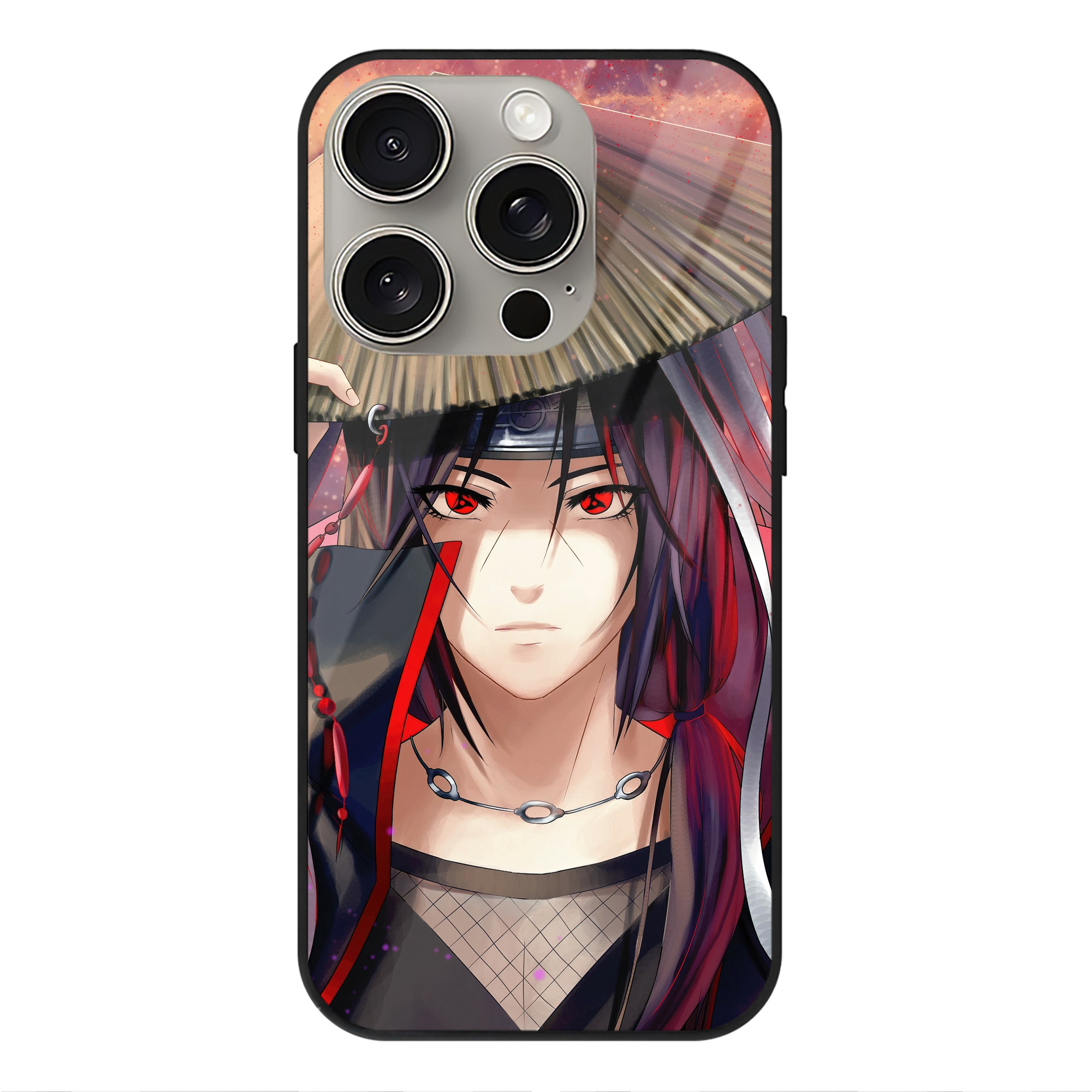 （画像用） NARUTO -ナルト- NARUTO -ナルト- 疾風伝 【iPhone15Pro対応】スマホケース 耐衝撃＆黄変防止 背面ガラス