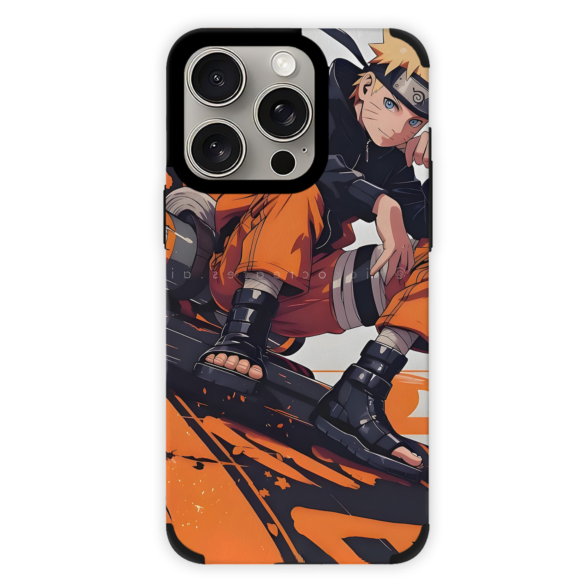 （画像用） NARUTO -ナルト- NARUTO -ナルト- 疾風伝 【iPhone15ProMax対応】 PUレザー スマホケース 耐衝撃＆黄変防止