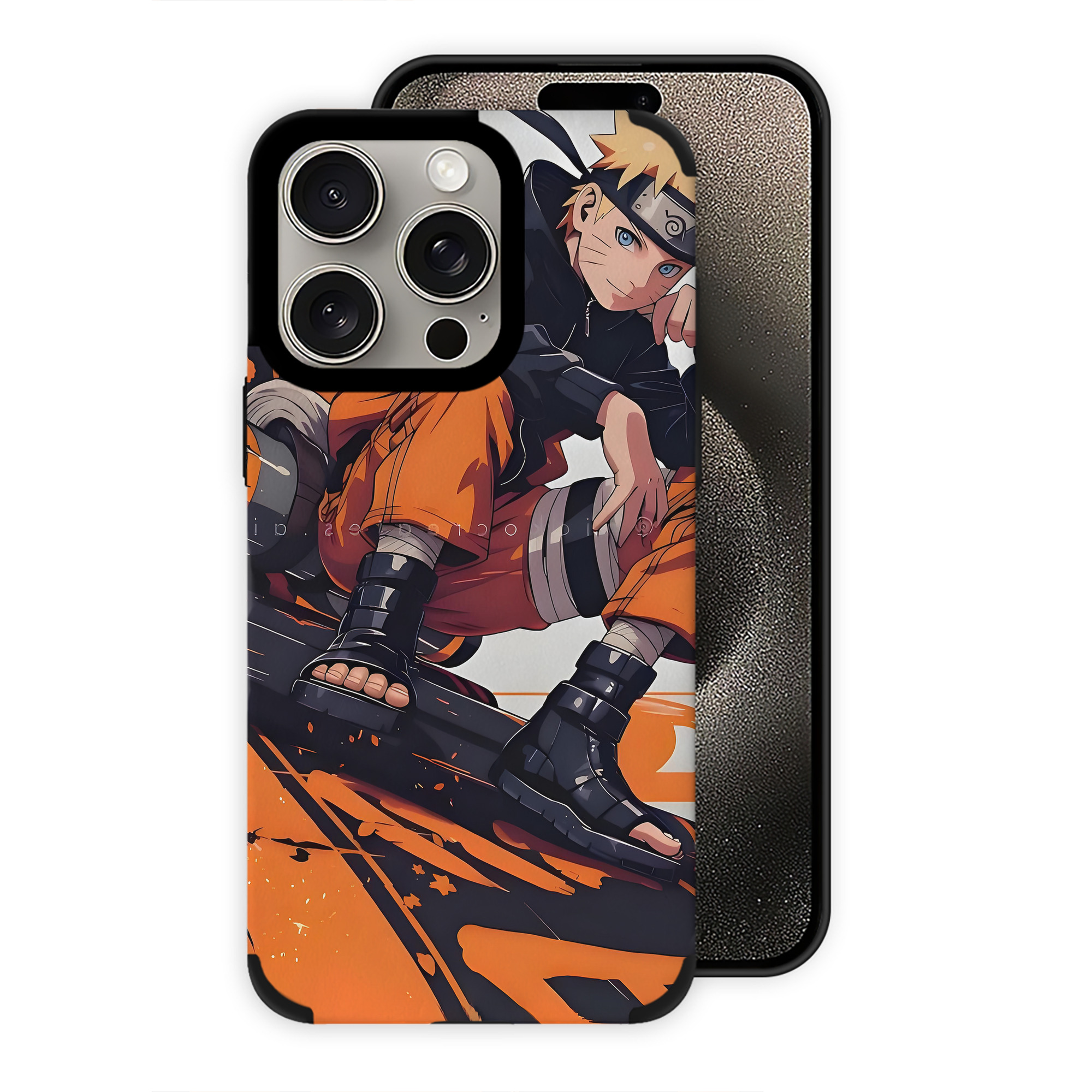（画像用） NARUTO -ナルト- NARUTO -ナルト- 疾風伝 【iPhone15ProMax対応】 PUレザー スマホケース 耐衝撃＆黄変防止