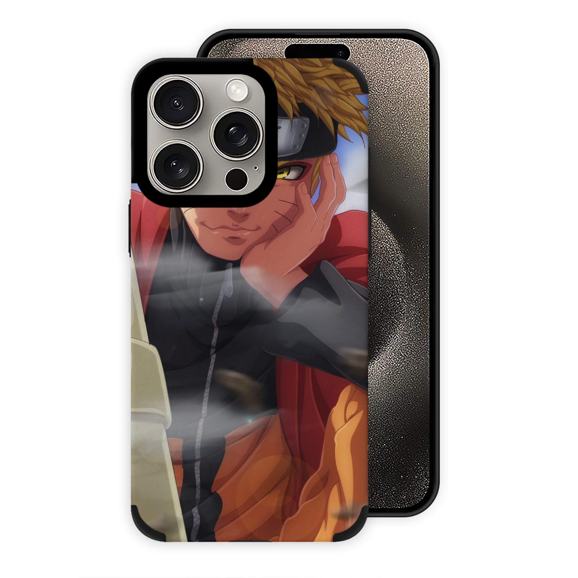 （画像用） NARUTO -ナルト- NARUTO -ナルト- 疾風伝 【iPhone15ProMax対応】 PUレザー スマホケース 耐衝撃＆黄変防止