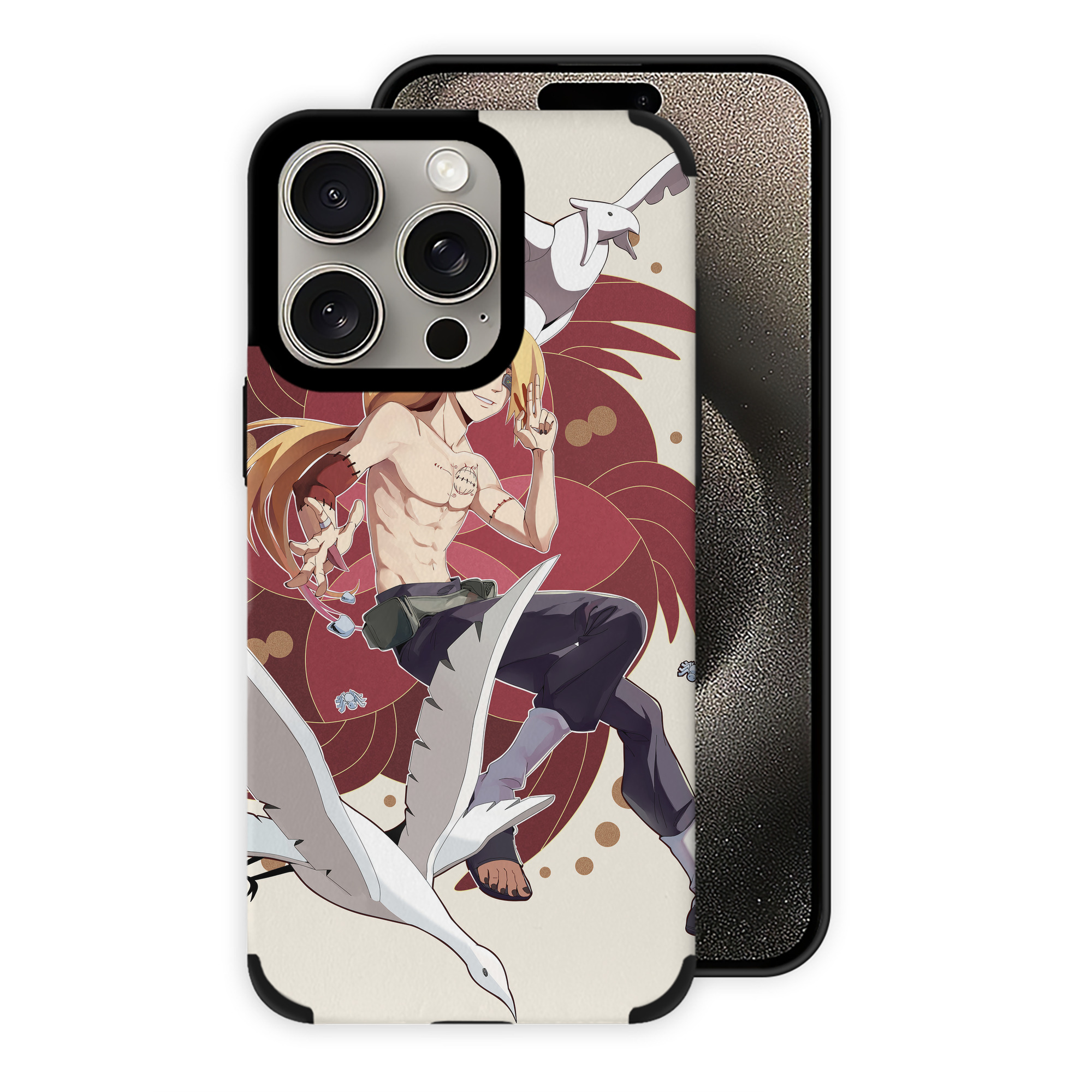 （画像用） NARUTO -ナルト- NARUTO -ナルト- 疾風伝 【iPhone15ProMax対応】 PUレザー スマホケース 耐衝撃＆黄変防止