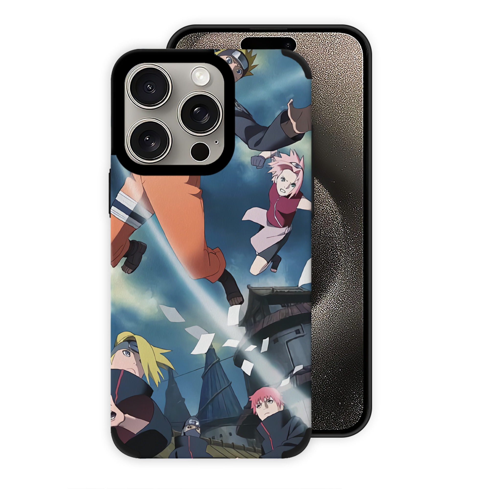 （画像用） NARUTO -ナルト- NARUTO -ナルト- 疾風伝 【iPhone15ProMax対応】 PUレザー スマホケース 耐衝撃＆黄変防止