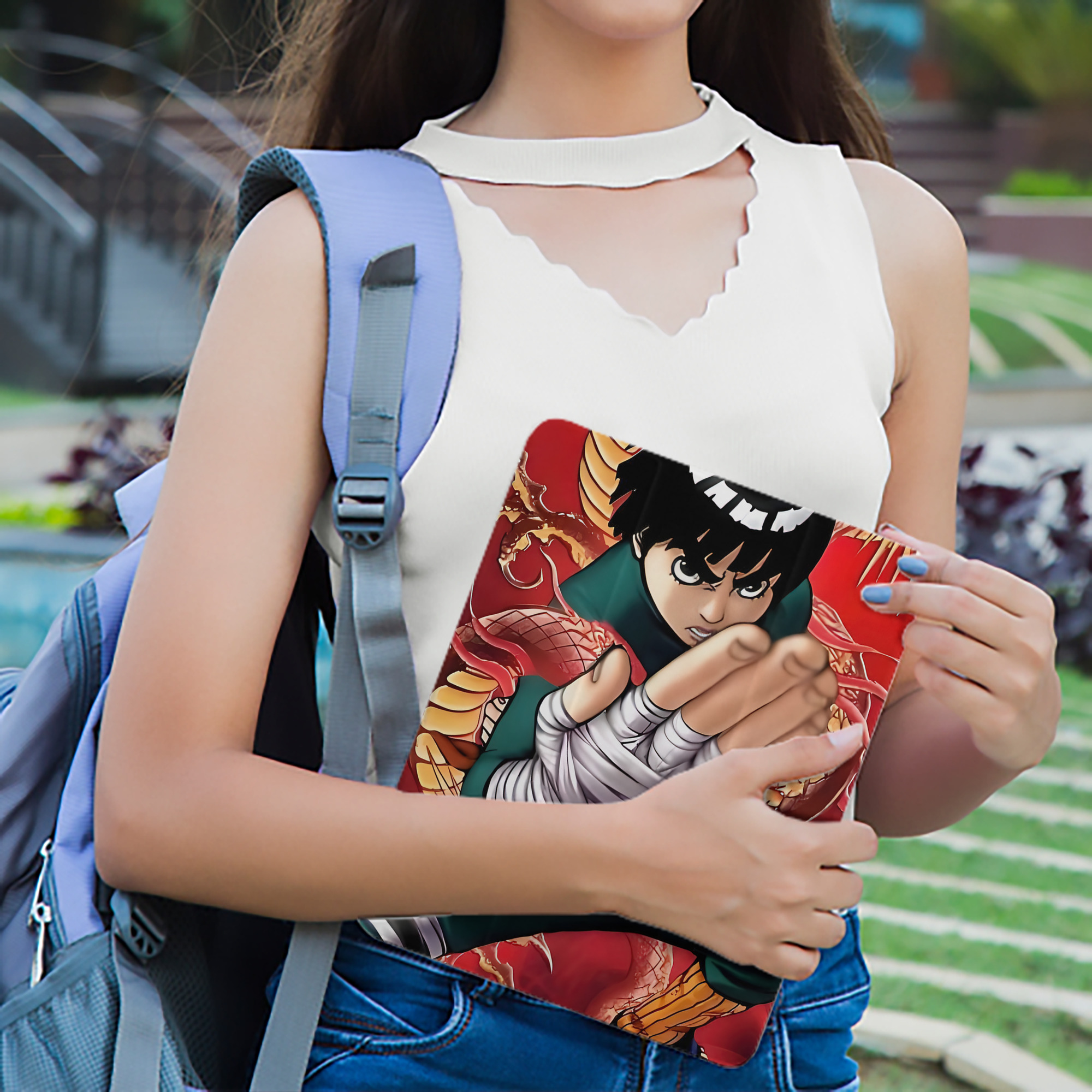 NARUTO -ナルト- NARUTO -ナルト- 疾風伝 IPad ケース ペン収納付き 三つ折りスタンド PUレザー×シリコン 対応機種9.5/10.5/10.9インチ
