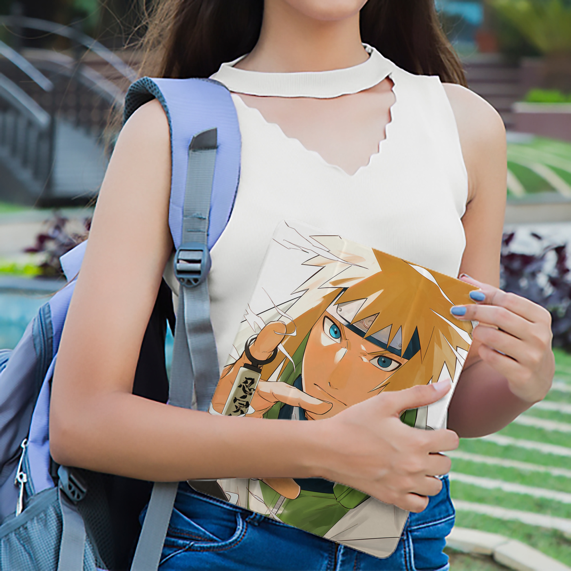 NARUTO -ナルト- NARUTO -ナルト- 疾風伝 IPad ケース ペン収納付き 三つ折りスタンド PUレザー×シリコン 対応機種9.5/10.5/10.9インチ