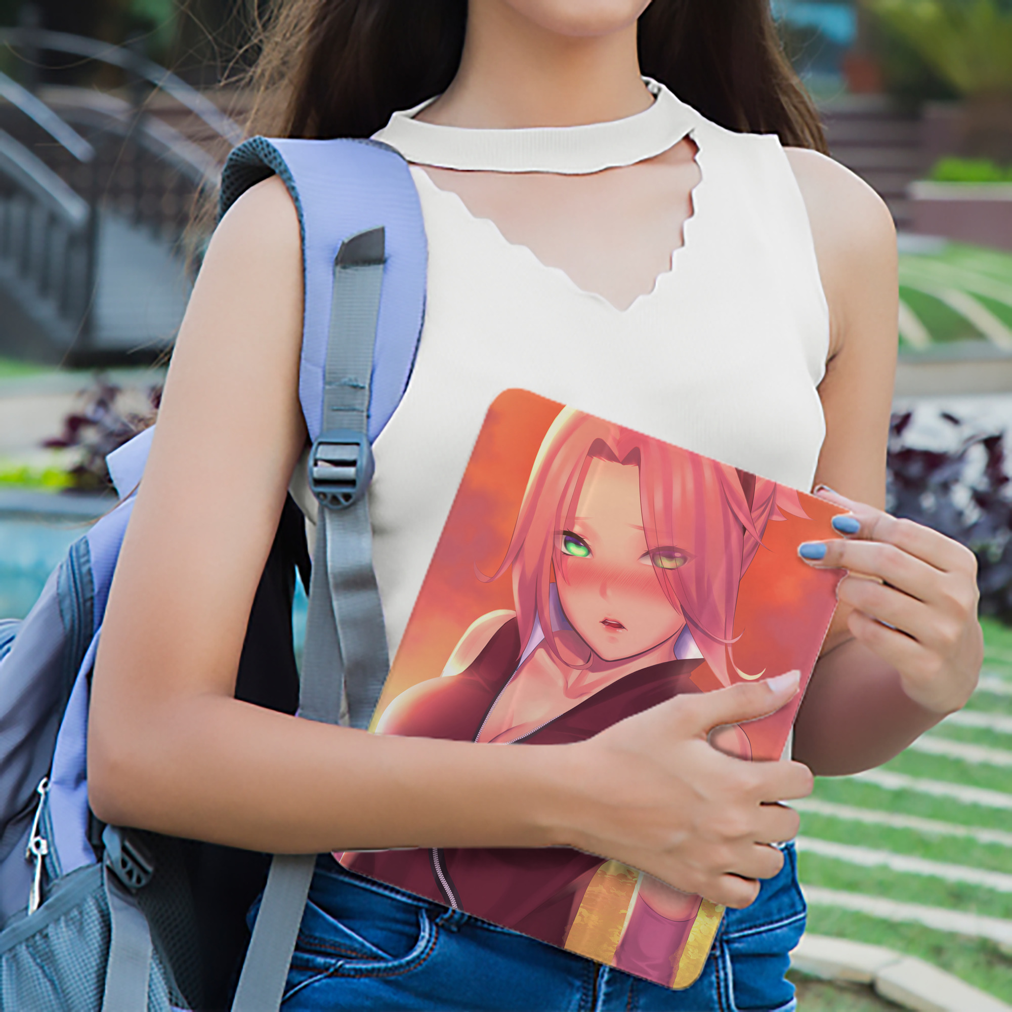 NARUTO -ナルト- NARUTO -ナルト- 疾風伝 IPad ケース ペン収納付き 三つ折りスタンド PUレザー×シリコン 対応機種9.5/10.5/10.9インチ