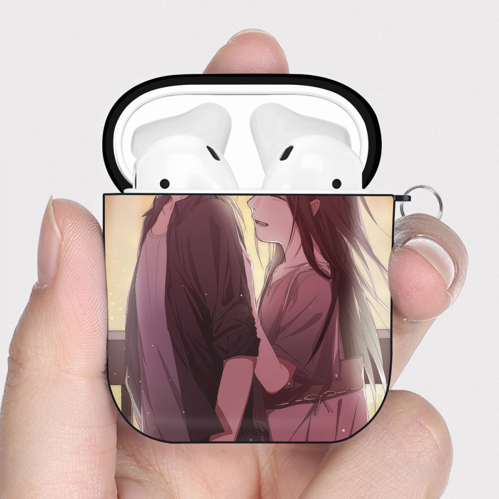 NARUTO -ナルト- NARUTO -ナルト- 疾風伝 AirPods 第2世代保護ケース ハードシェル ブラック 耐衝撃・防指紋・カラビナ付き