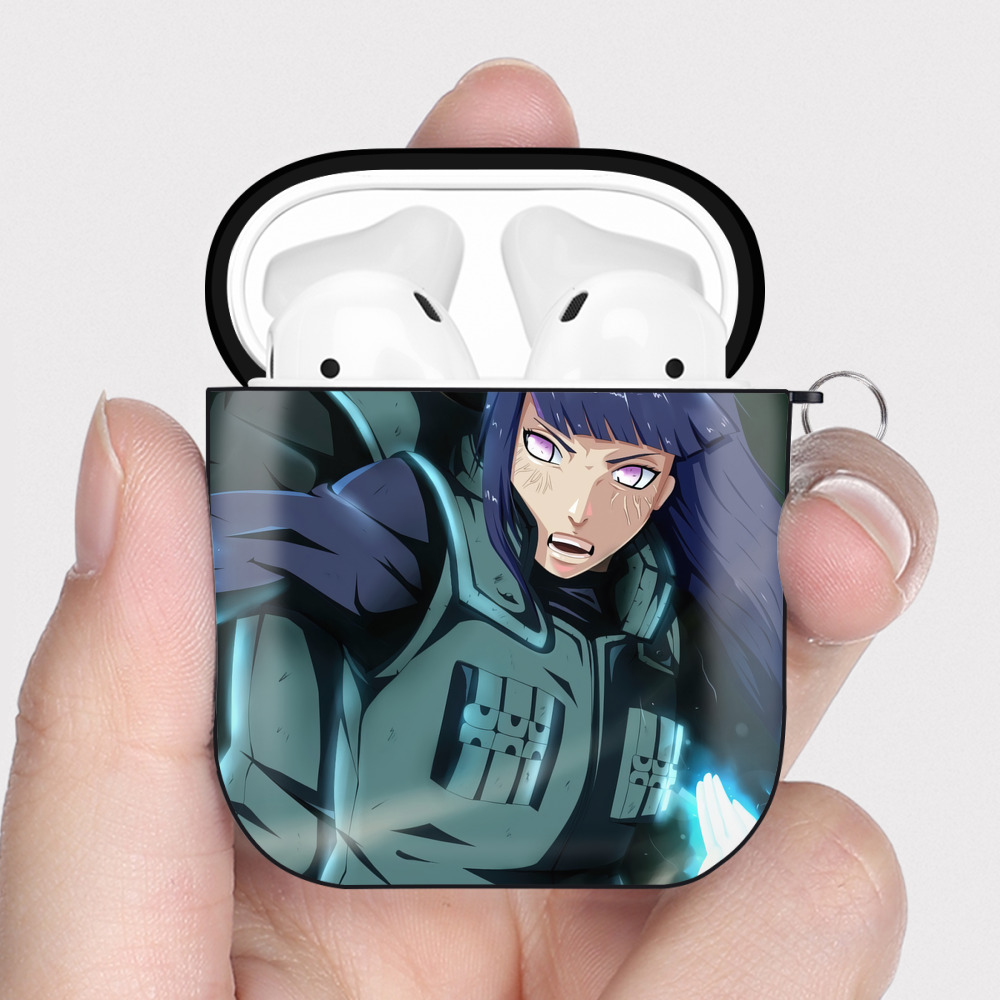 （画像用） NARUTO -ナルト- NARUTO -ナルト- 疾風伝 AirPods 第2世代保護ケース ハードシェル ブラック 耐衝撃・防指紋・カラビナ付き