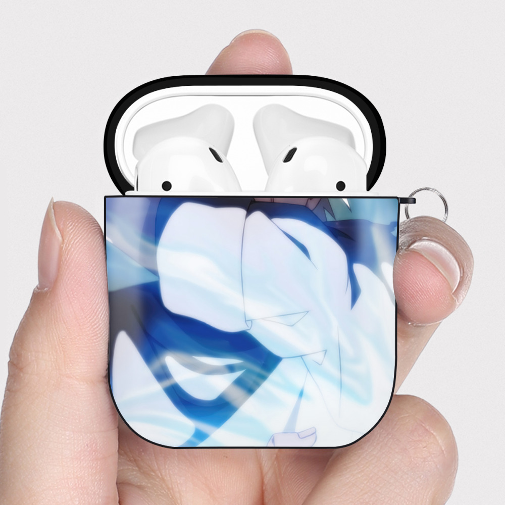 （画像用） NARUTO -ナルト- NARUTO -ナルト- 疾風伝 AirPods 第2世代保護ケース ハードシェル ブラック 耐衝撃・防指紋・カラビナ付き