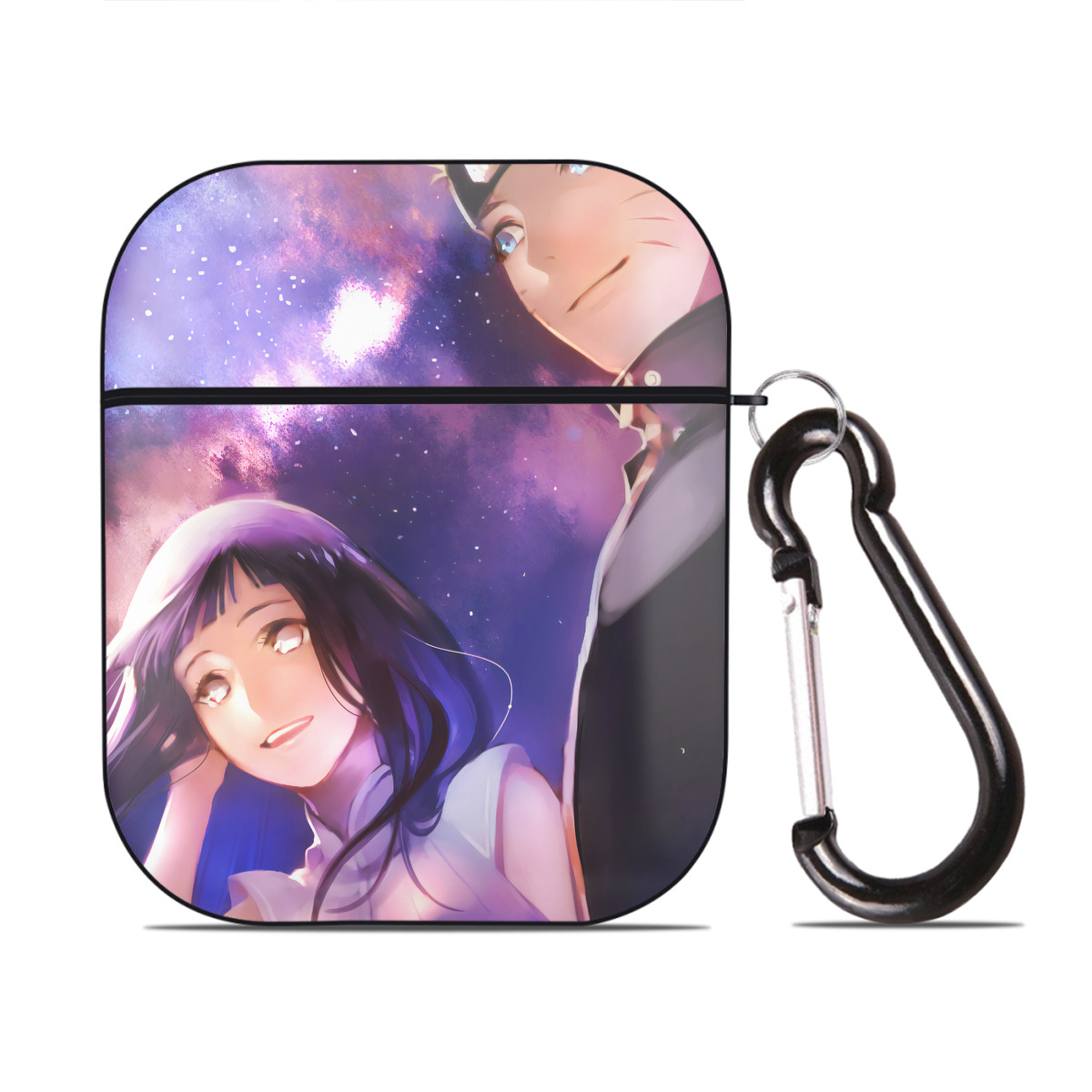 （画像用） NARUTO -ナルト- NARUTO -ナルト- 疾風伝 AirPods 第2世代保護ケース ハードシェル ブラック 耐衝撃・防指紋・カラビナ付き