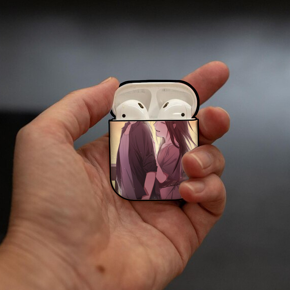 NARUTO -ナルト- NARUTO -ナルト- 疾風伝 AirPods 第2世代保護ケース ハードシェル ブラック 耐衝撃・防指紋・カラビナ付き