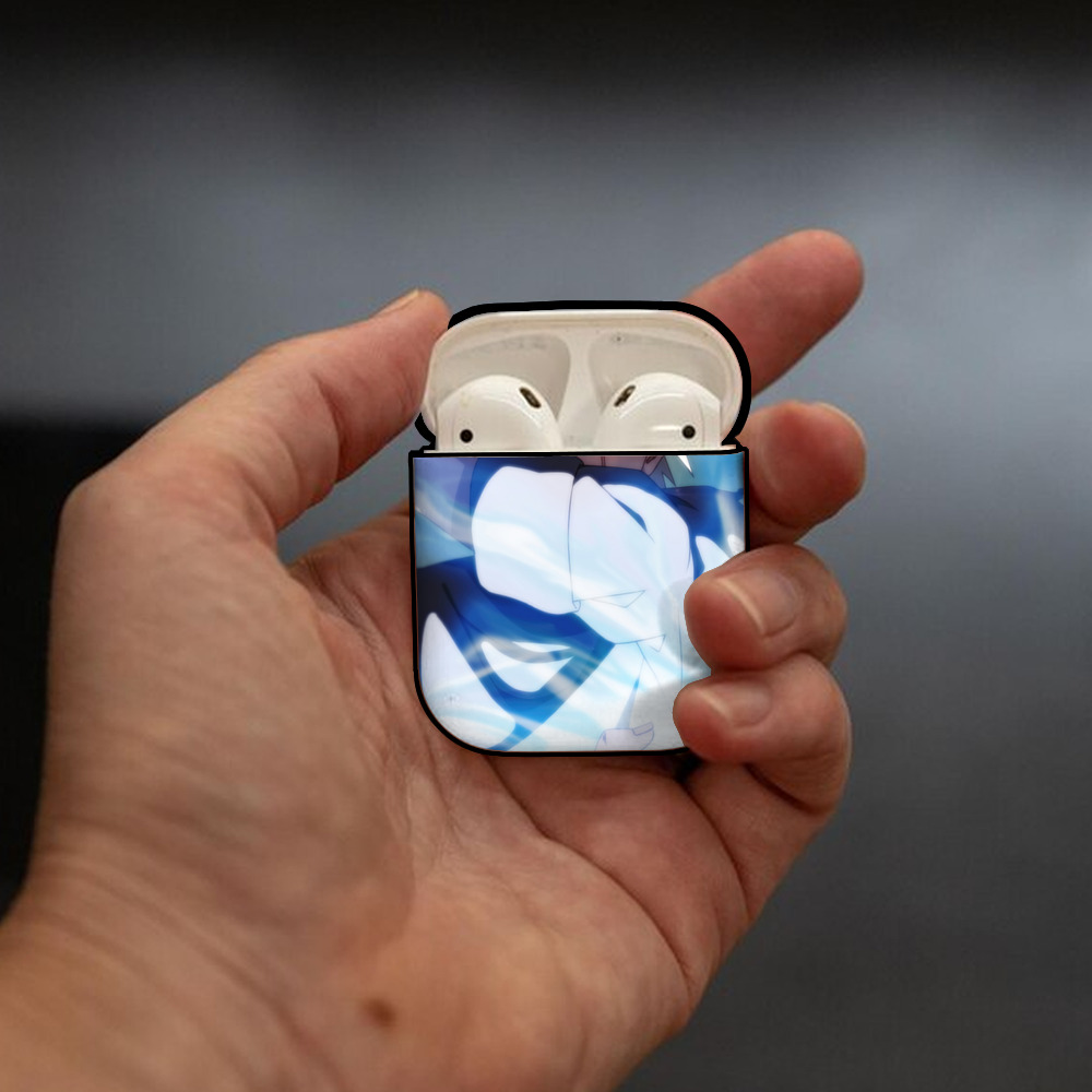 NARUTO -ナルト- NARUTO -ナルト- 疾風伝 AirPods 第2世代保護ケース ハードシェル ブラック 耐衝撃・防指紋・カラビナ付き