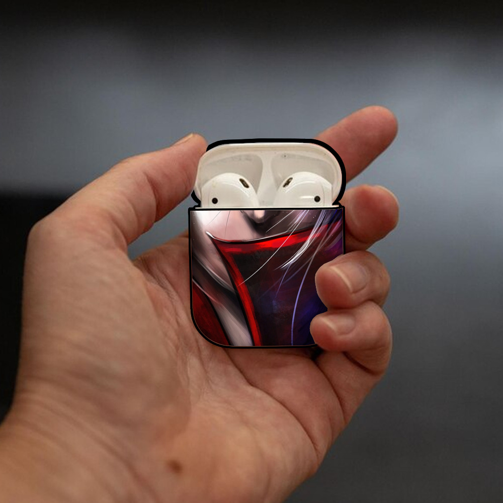 NARUTO -ナルト- NARUTO -ナルト- 疾風伝 AirPods 第2世代保護ケース ハードシェル ブラック 耐衝撃・防指紋・カラビナ付き