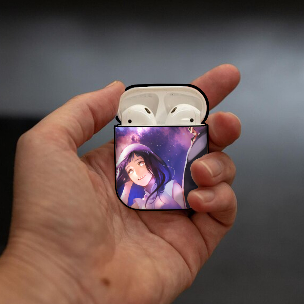 NARUTO -ナルト- NARUTO -ナルト- 疾風伝 AirPods 第2世代保護ケース ハードシェル ブラック 耐衝撃・防指紋・カラビナ付き
