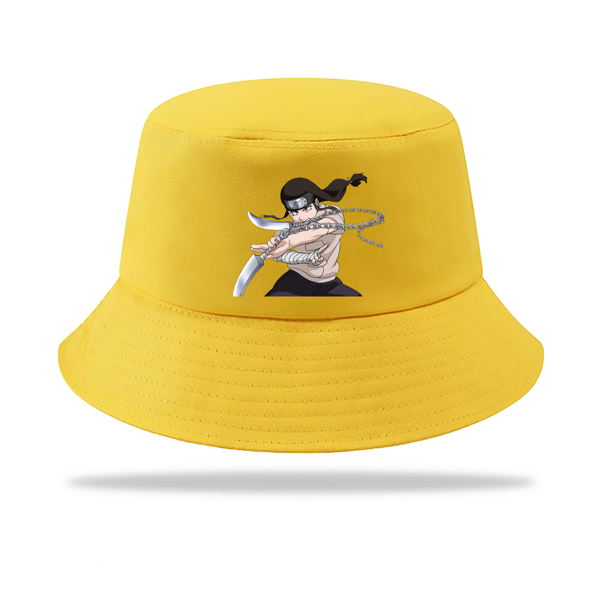 （画像用） NARUTO -ナルト- 日向ネジ Hyūga Neji アウトドア日除けバケットハット