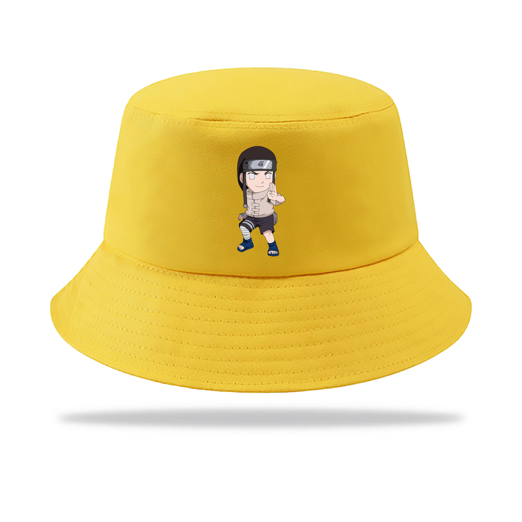 （画像用） NARUTO -ナルト- 日向ネジ Hyūga Neji アウトドア日除けバケットハット