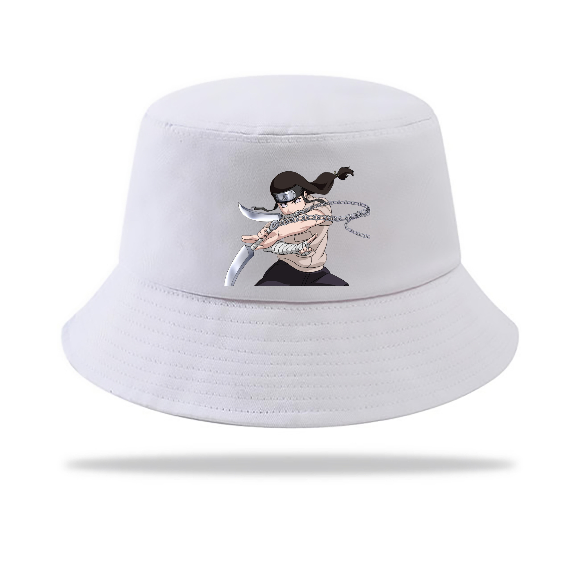 （画像用） NARUTO -ナルト- 日向ネジ Hyūga Neji アウトドア日除けバケットハット