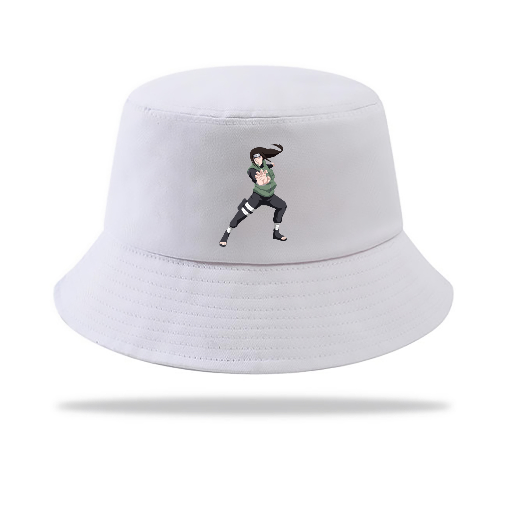 （画像用） NARUTO -ナルト- 日向ネジ Hyūga Neji アウトドア日除けバケットハット