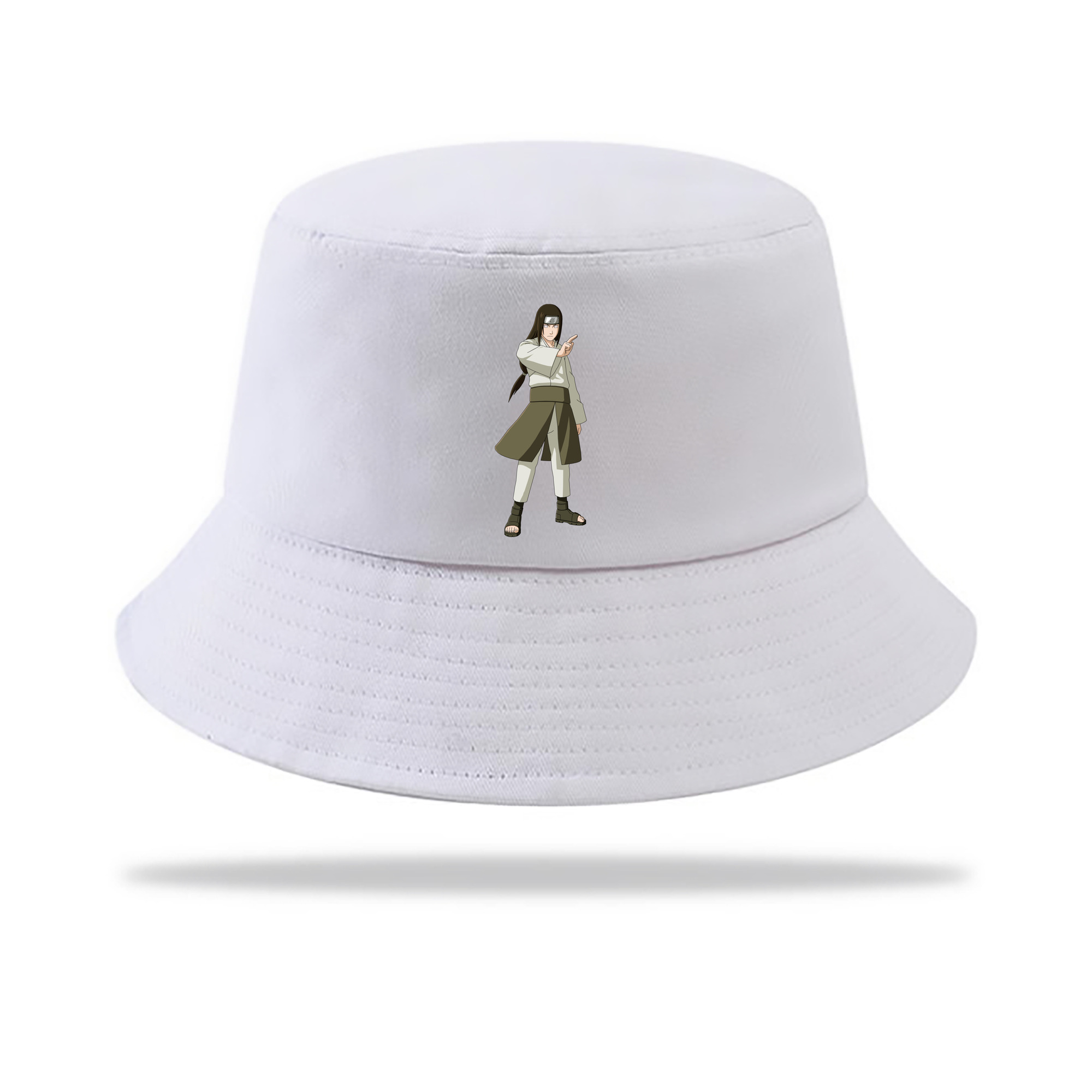 （画像用） NARUTO -ナルト- 日向ネジ Hyūga Neji アウトドア日除けバケットハット