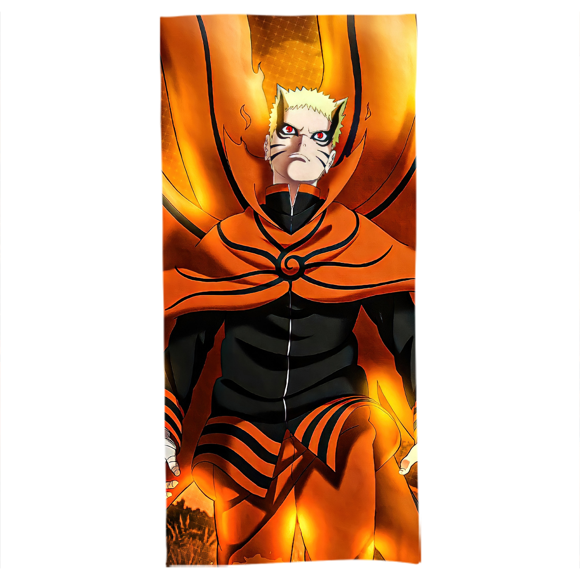 （画像用） NARUTO -ナルト- NARUTO -ナルト- 疾風伝 大判バスタオル 70×140cm 吸水速乾 柔らかい肌触り