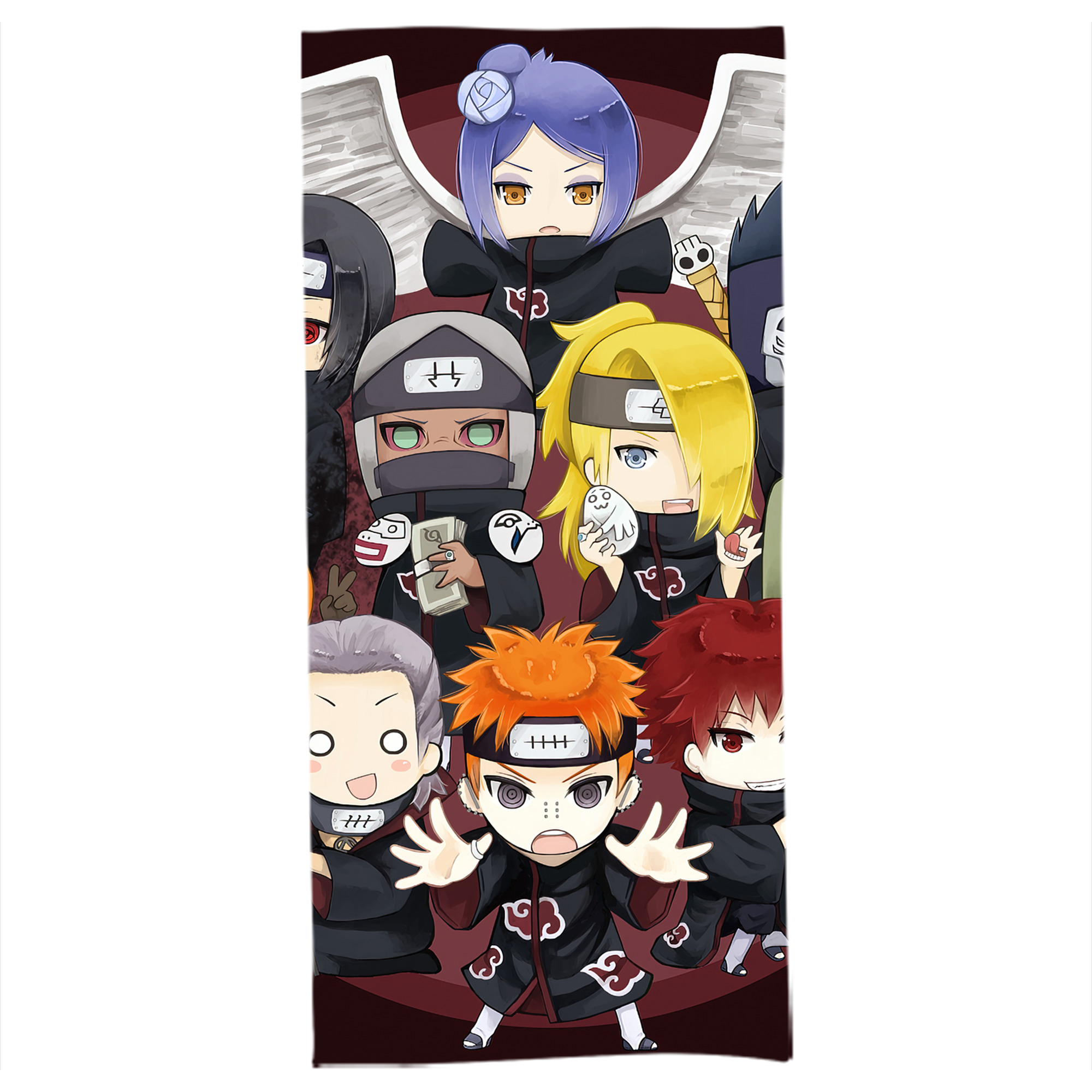 （画像用） NARUTO -ナルト- NARUTO -ナルト- 疾風伝 大判バスタオル 70×140cm 吸水速乾 柔らかい肌触り