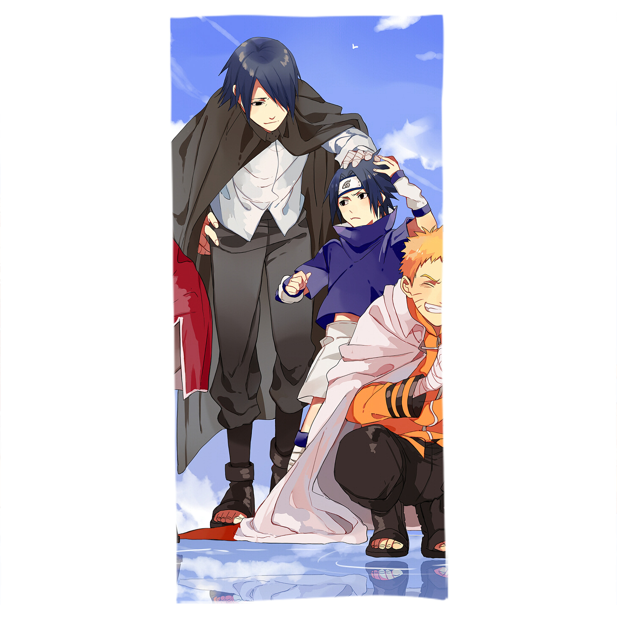 （画像用） NARUTO -ナルト- NARUTO -ナルト- 疾風伝 大判バスタオル 70×140cm 吸水速乾 柔らかい肌触り