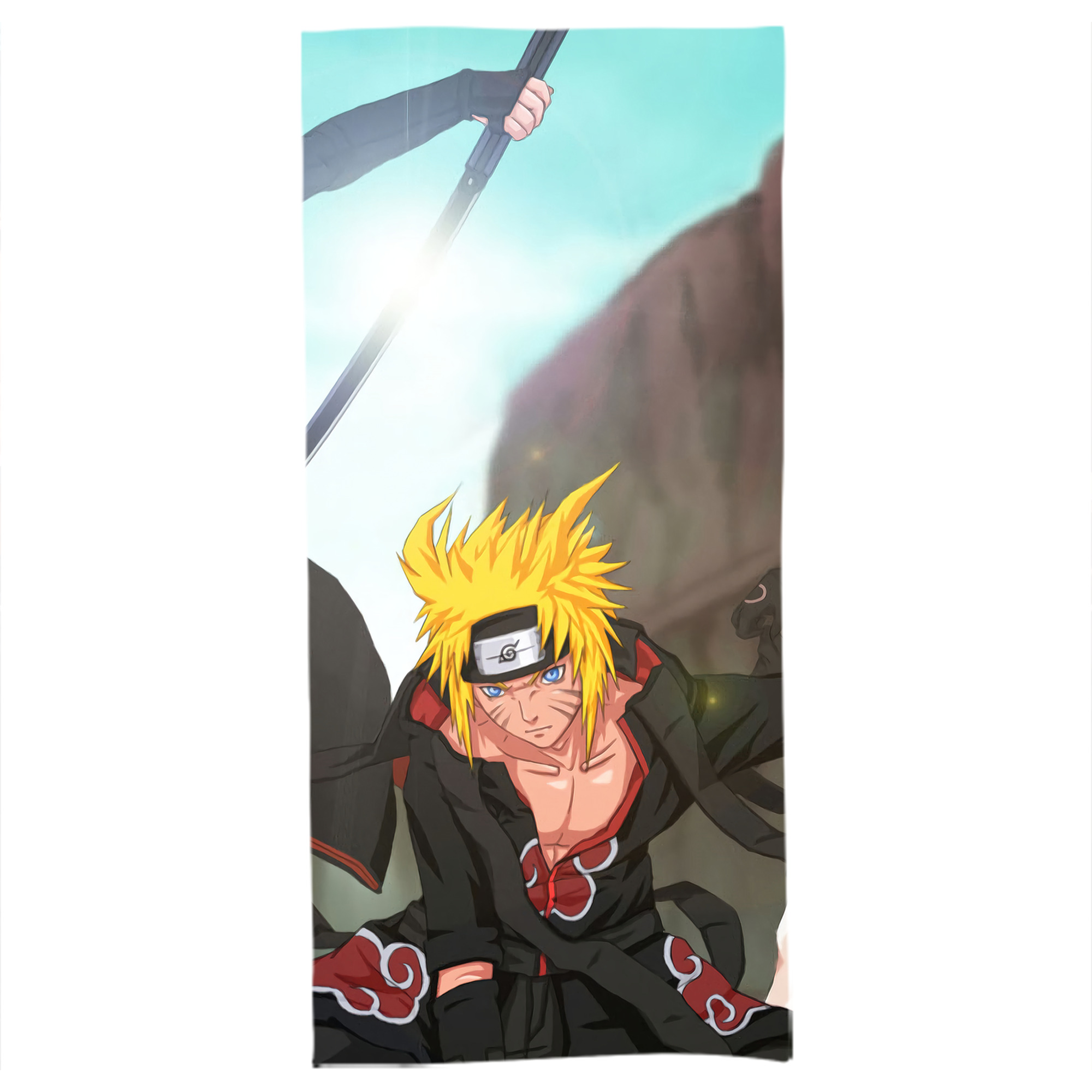 （画像用） NARUTO -ナルト- NARUTO -ナルト- 疾風伝 大判バスタオル 70×140cm 吸水速乾 柔らかい肌触り