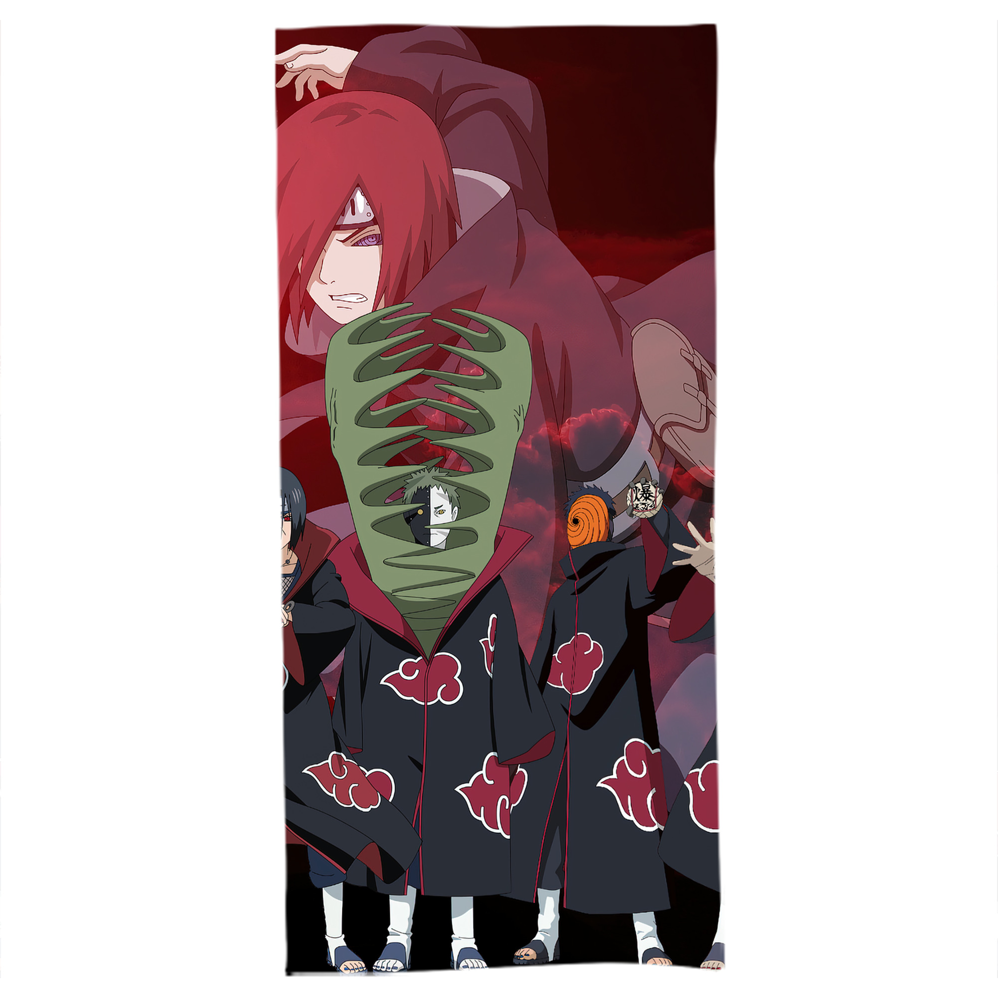 （画像用） NARUTO -ナルト- NARUTO -ナルト- 疾風伝 大判バスタオル 70×140cm 吸水速乾 柔らかい肌触り