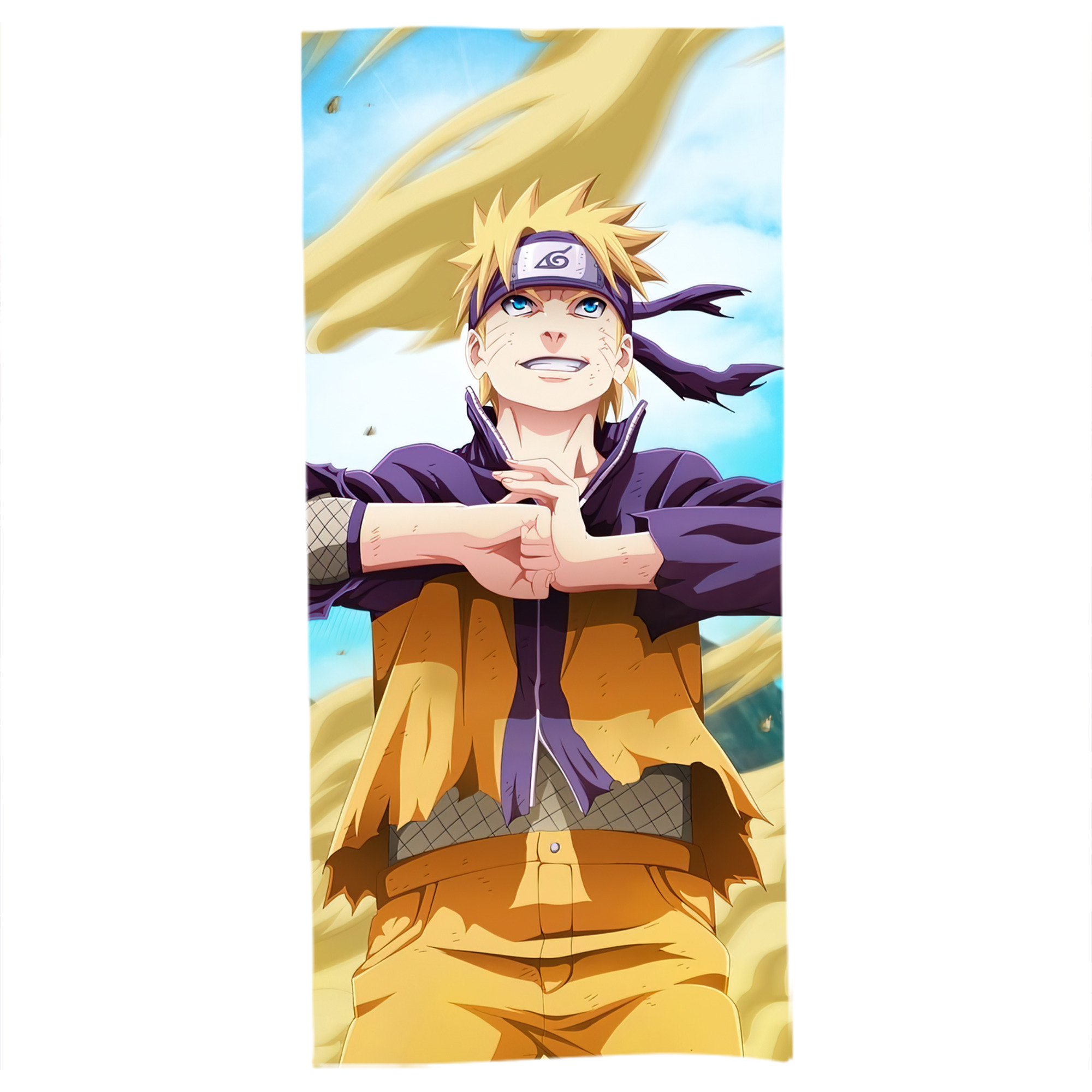 （画像用） NARUTO -ナルト- NARUTO -ナルト- 疾風伝 大判バスタオル 70×140cm 吸水速乾 柔らかい肌触り