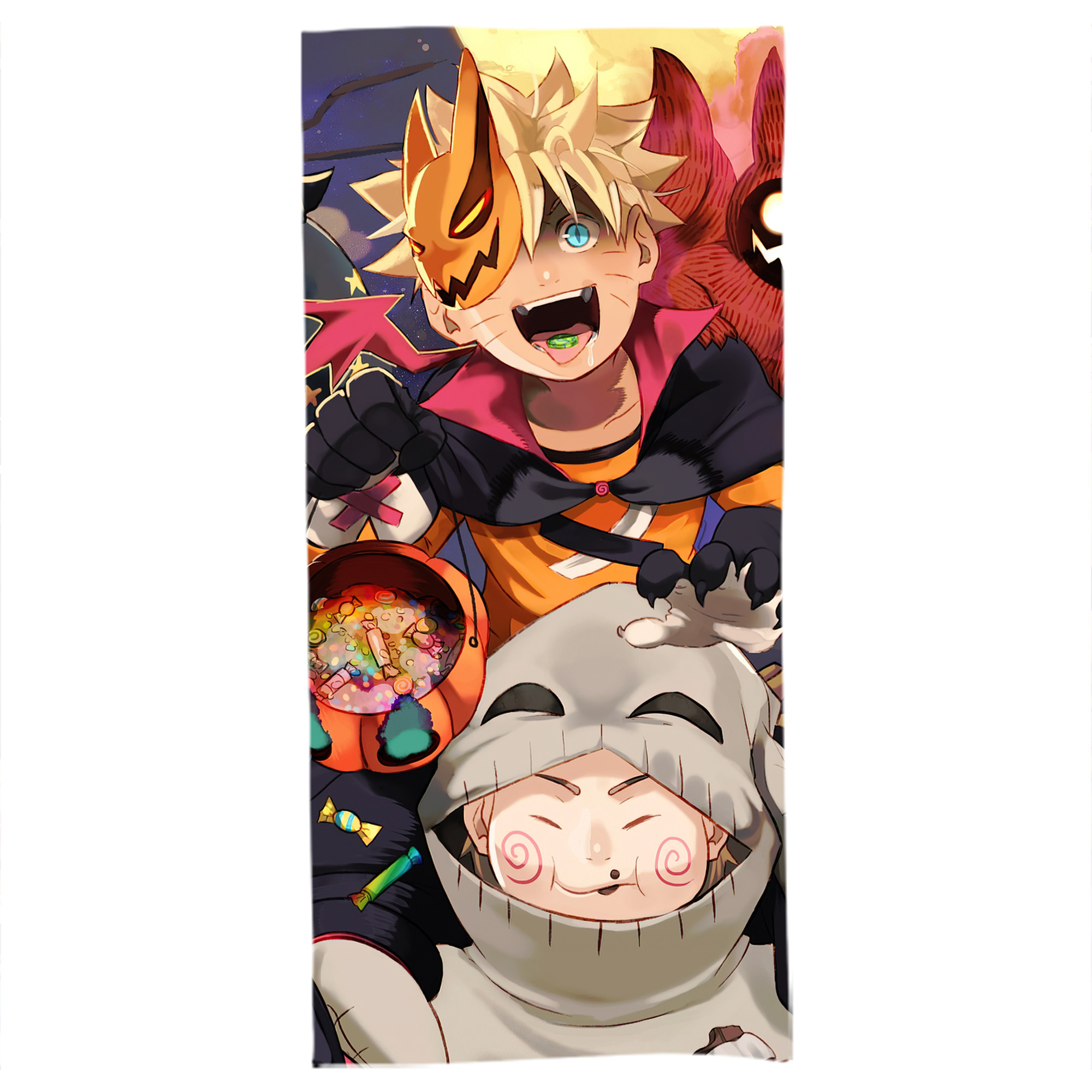 （画像用） NARUTO -ナルト- NARUTO -ナルト- 疾風伝 大判バスタオル 70×140cm 吸水速乾 柔らかい肌触り