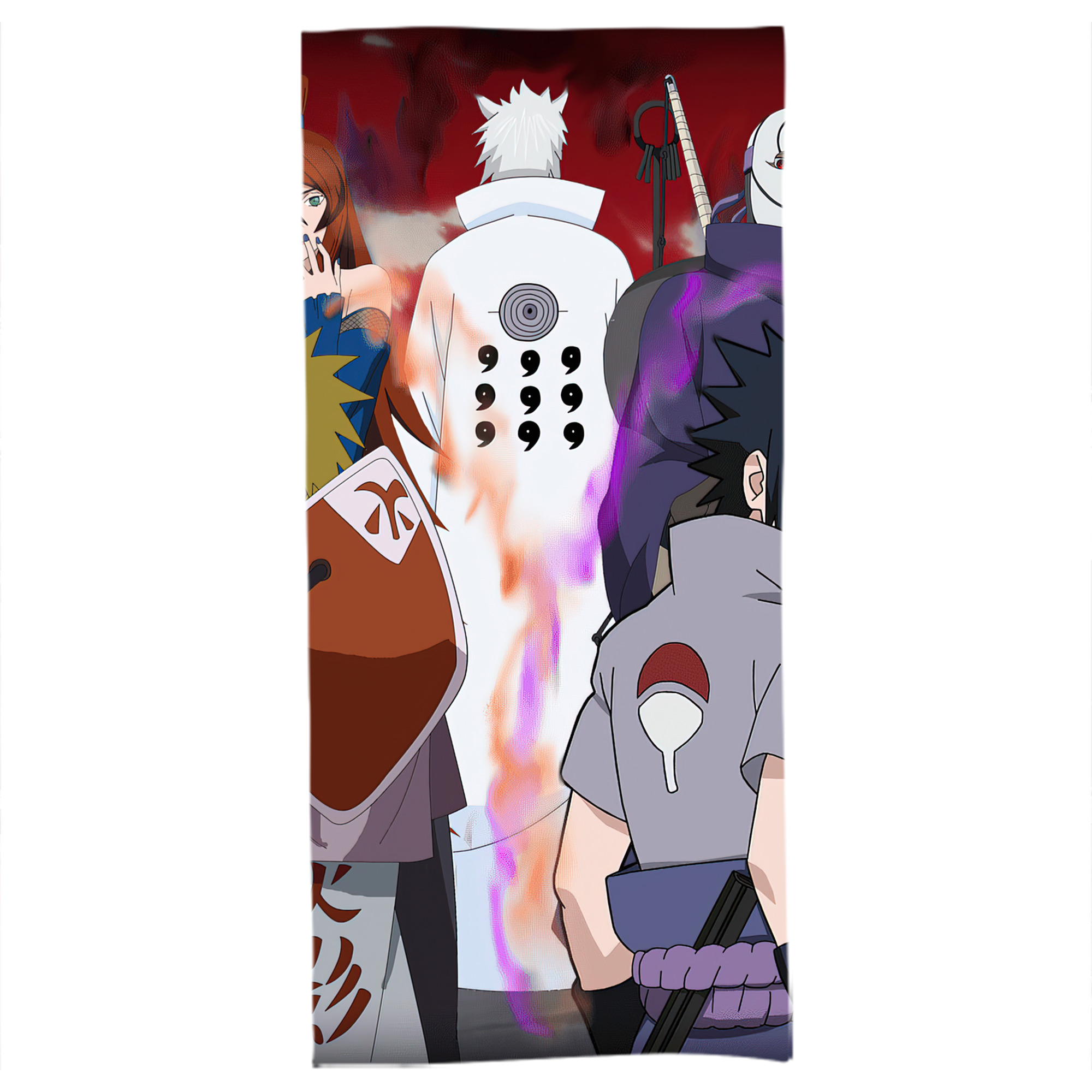 （画像用） NARUTO -ナルト- NARUTO -ナルト- 疾風伝 大判バスタオル 70×140cm 吸水速乾 柔らかい肌触り