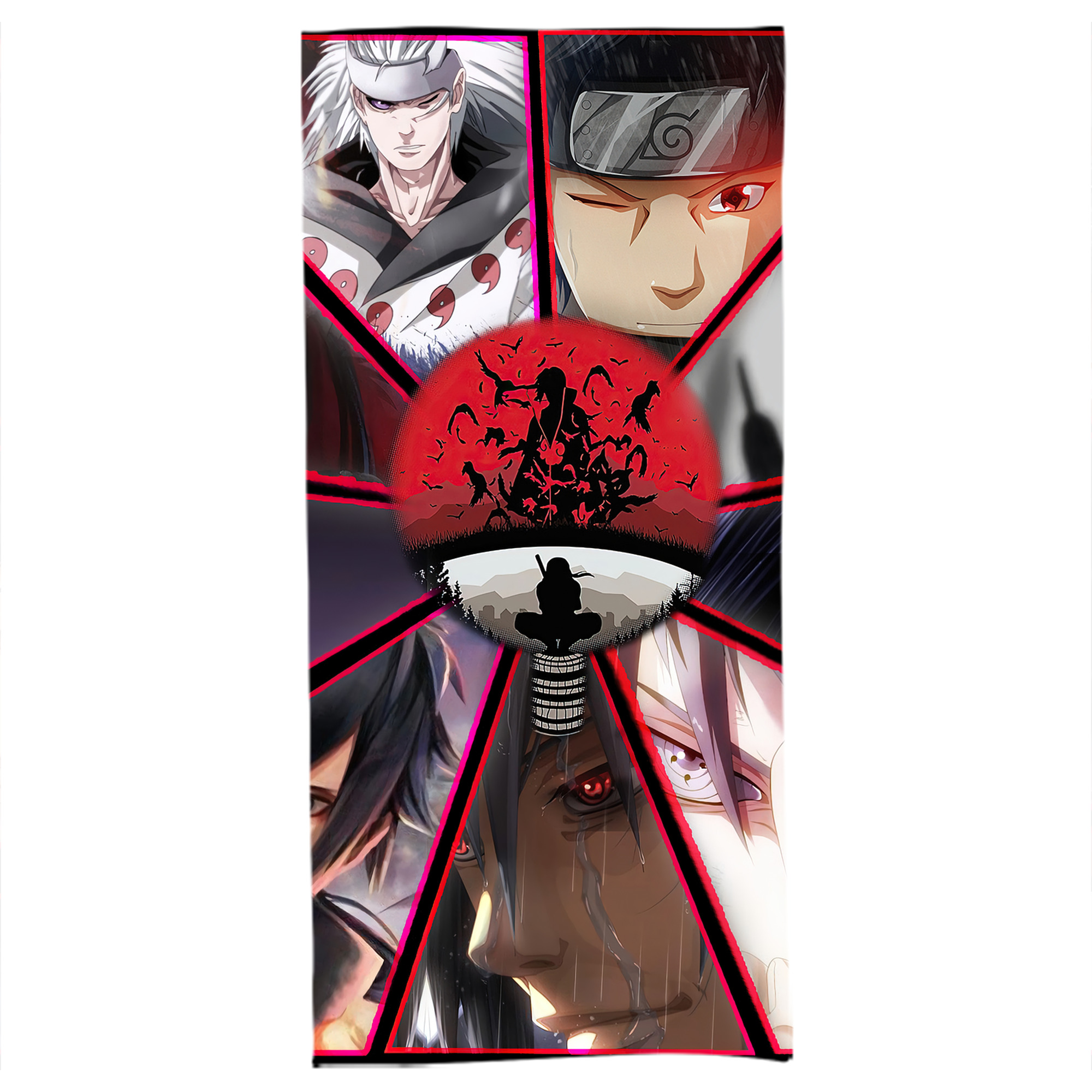 （画像用） NARUTO -ナルト- NARUTO -ナルト- 疾風伝 大判バスタオル 70×140cm 吸水速乾 柔らかい肌触り