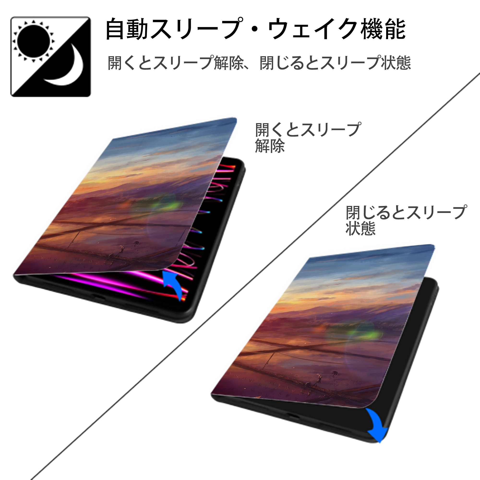 NARUTO -ナルト- NARUTO -ナルト- 疾風伝 IPad ケース ブック型 PUレザー TPU 耐衝撃 軽量 薄型 ペン収納なし 全面保護 IPad 各モデル対応