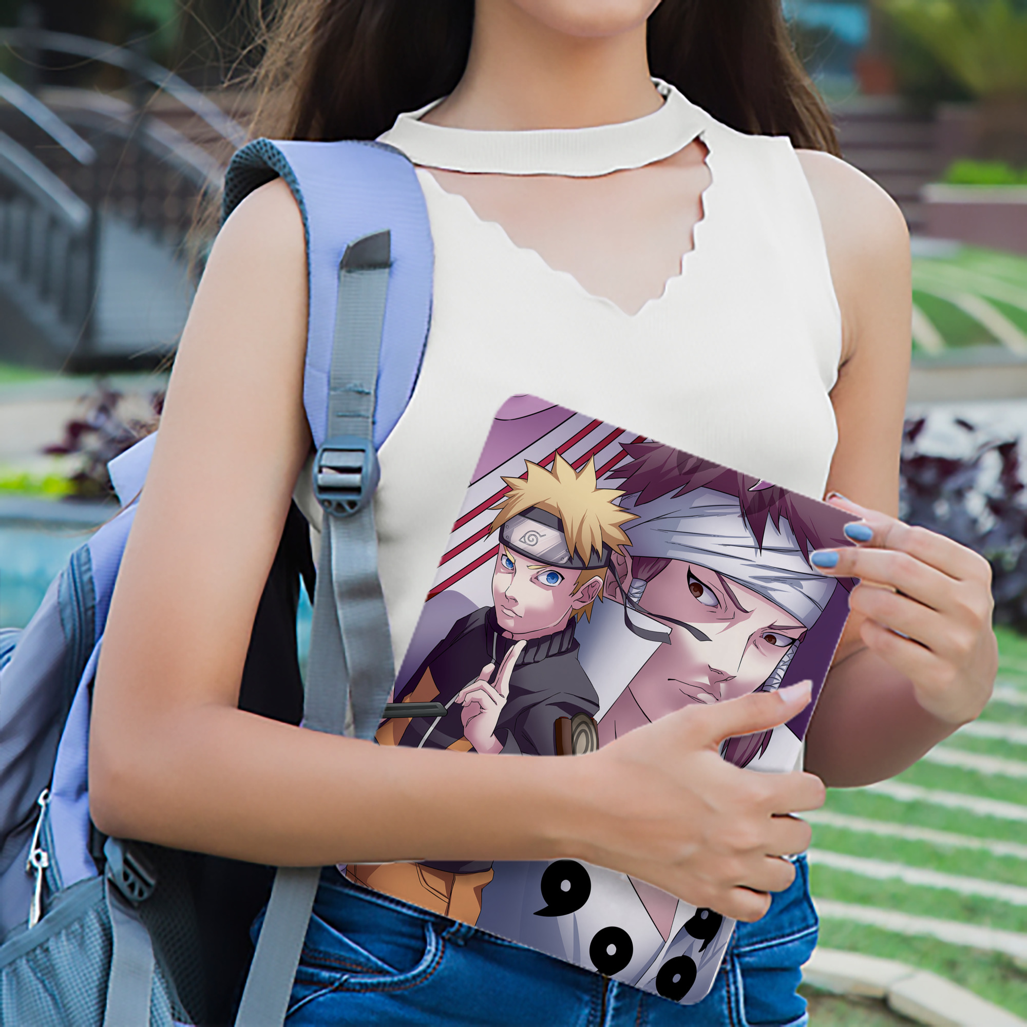 NARUTO -ナルト- NARUTO -ナルト- 疾風伝 IPad ケース ブック型 PUレザー TPU 耐衝撃 軽量 薄型 ペン収納なし 全面保護 IPad 各モデル対応