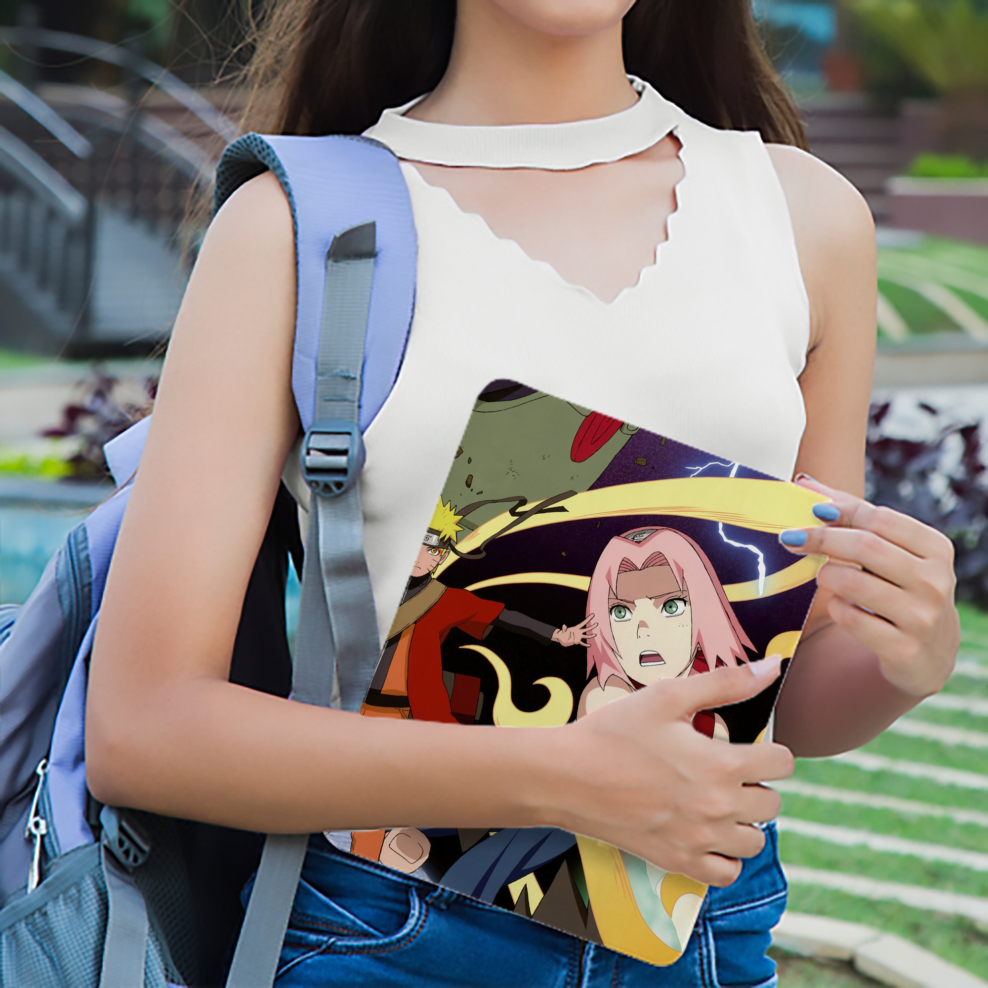 NARUTO -ナルト- NARUTO -ナルト- 疾風伝 IPad ケース ブック型 PUレザー TPU 耐衝撃 軽量 薄型 ペン収納なし 全面保護 IPad 各モデル対応